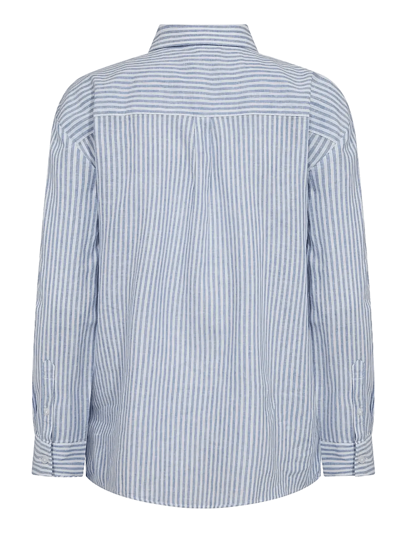 Bruun & Stengade - BS Marietta Regular Fit Shirt - langärmlige hemden - light blue/white - 2