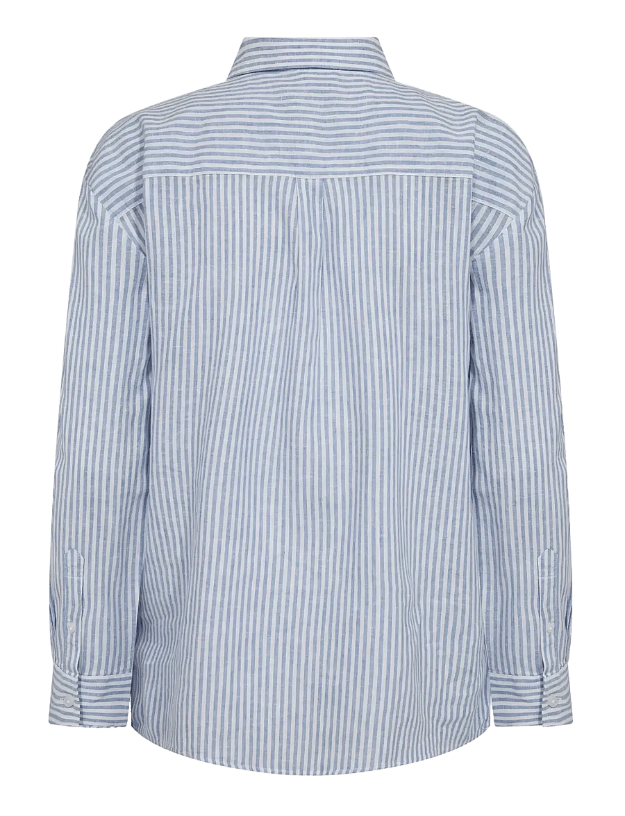 Bruun & Stengade - BS Marietta Regular Fit Shirt - pikkade varrukatega särgid - light blue/white - 2