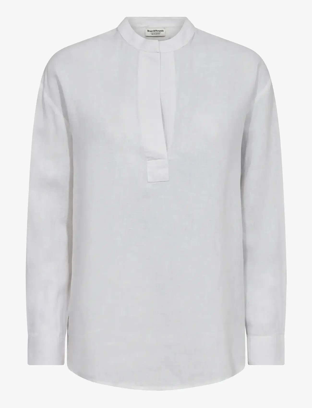 Bruun & Stengade - BS Noemi Regular Fit Shirt - leinenhemden - white - 1