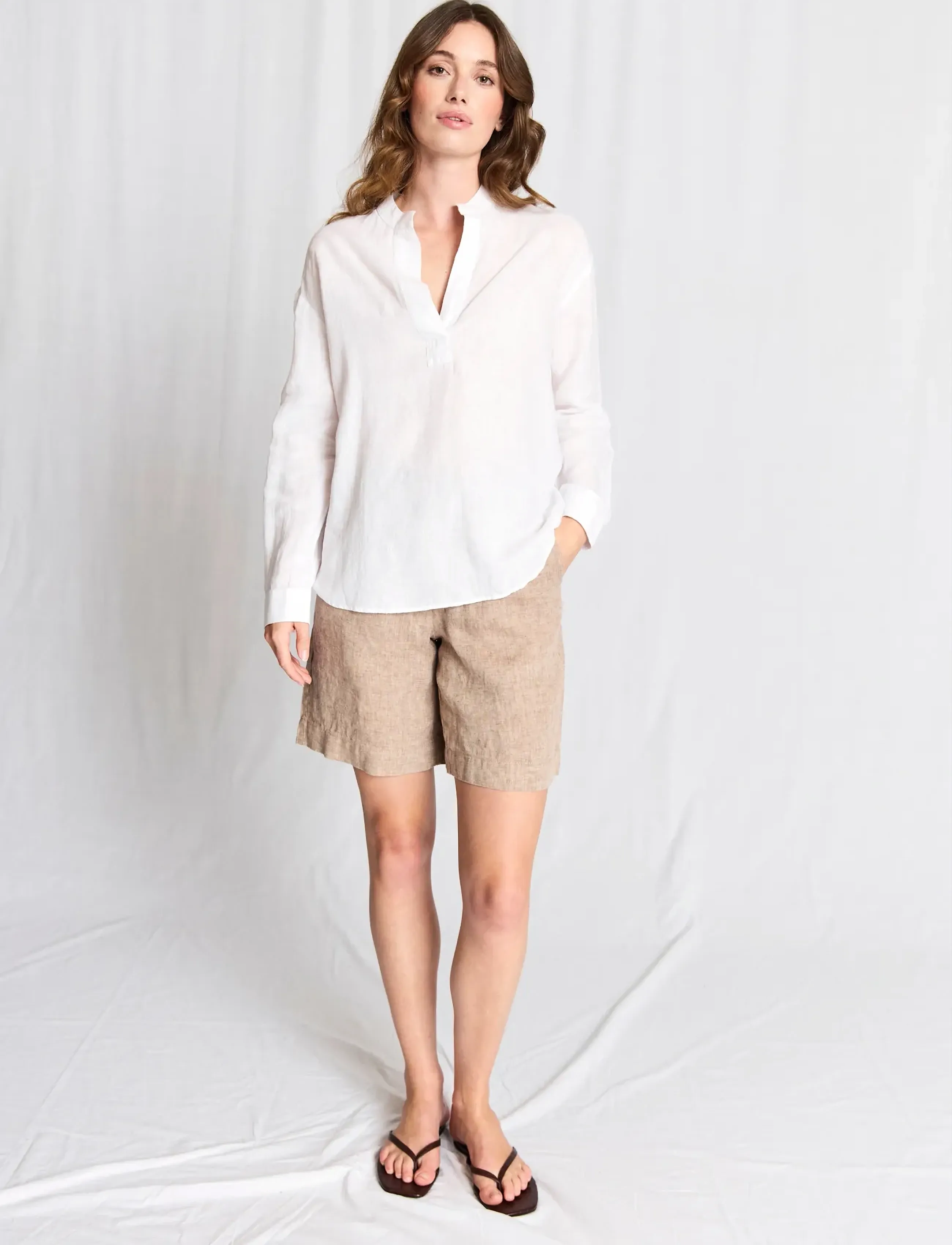 Bruun & Stengade Bs Noemi Regular Fit Shirt, 34, Shirts, Weiß - Long-sleeved, Frauen