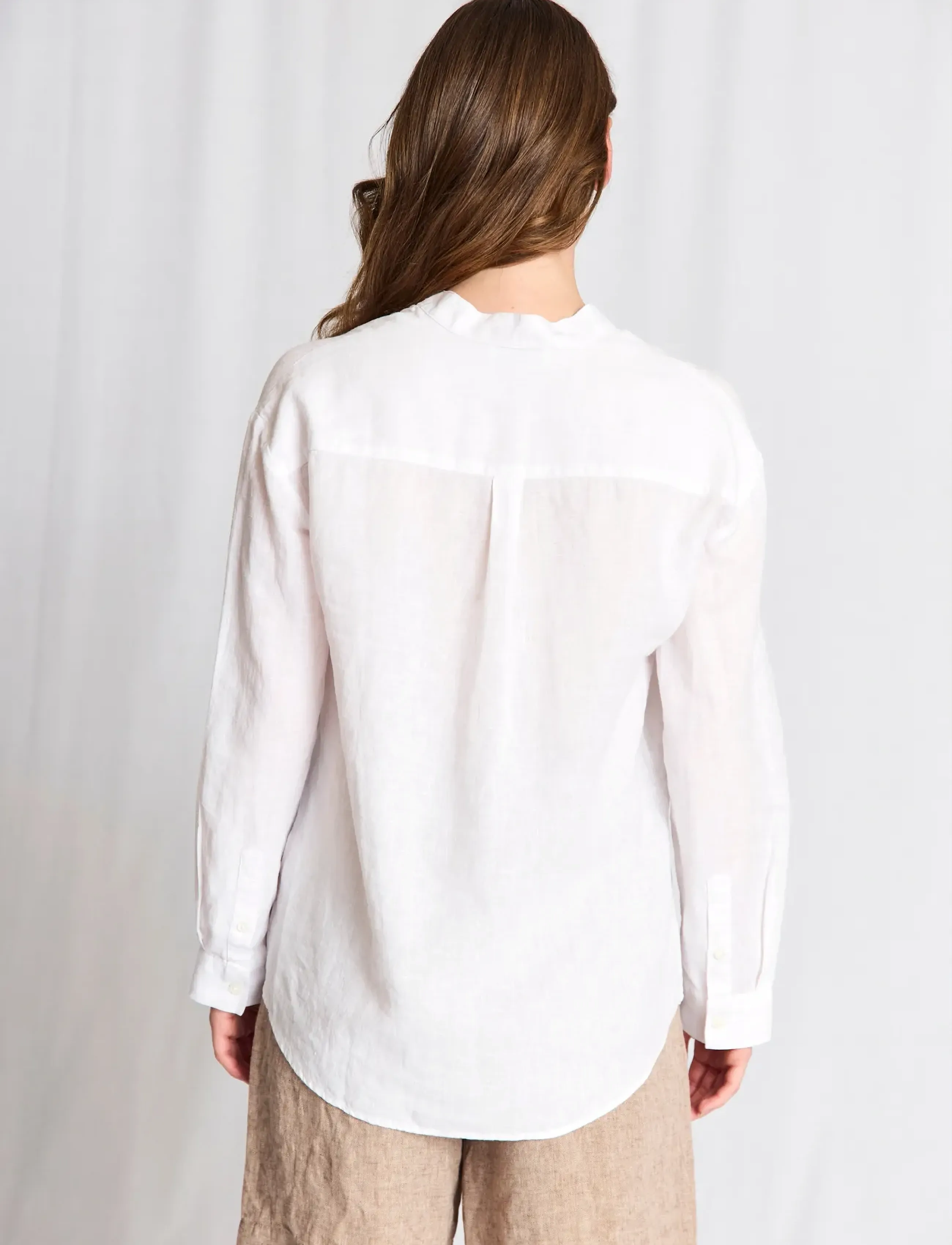 Bruun & Stengade - BS Noemi Regular Fit Shirt - linased särgid - white - 4