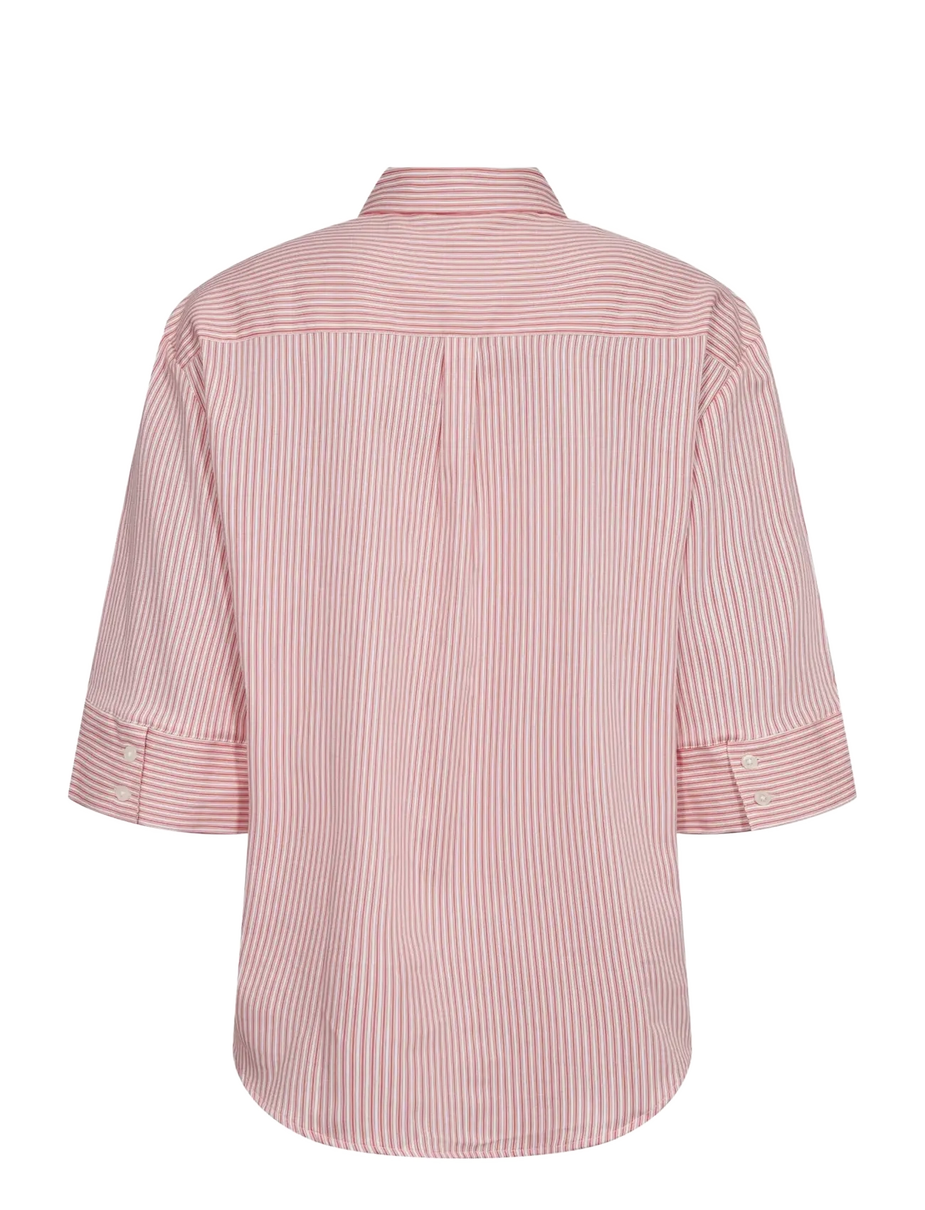 Bruun & Stengade - BS Talia Regular Fit Shirt - long-sleeved shirts - lipstick red/white - 2