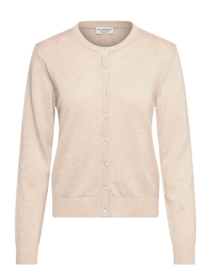Bruun & Stengade - BS Dona Regular Fit Knitwear - kardiganid - light brown - 1