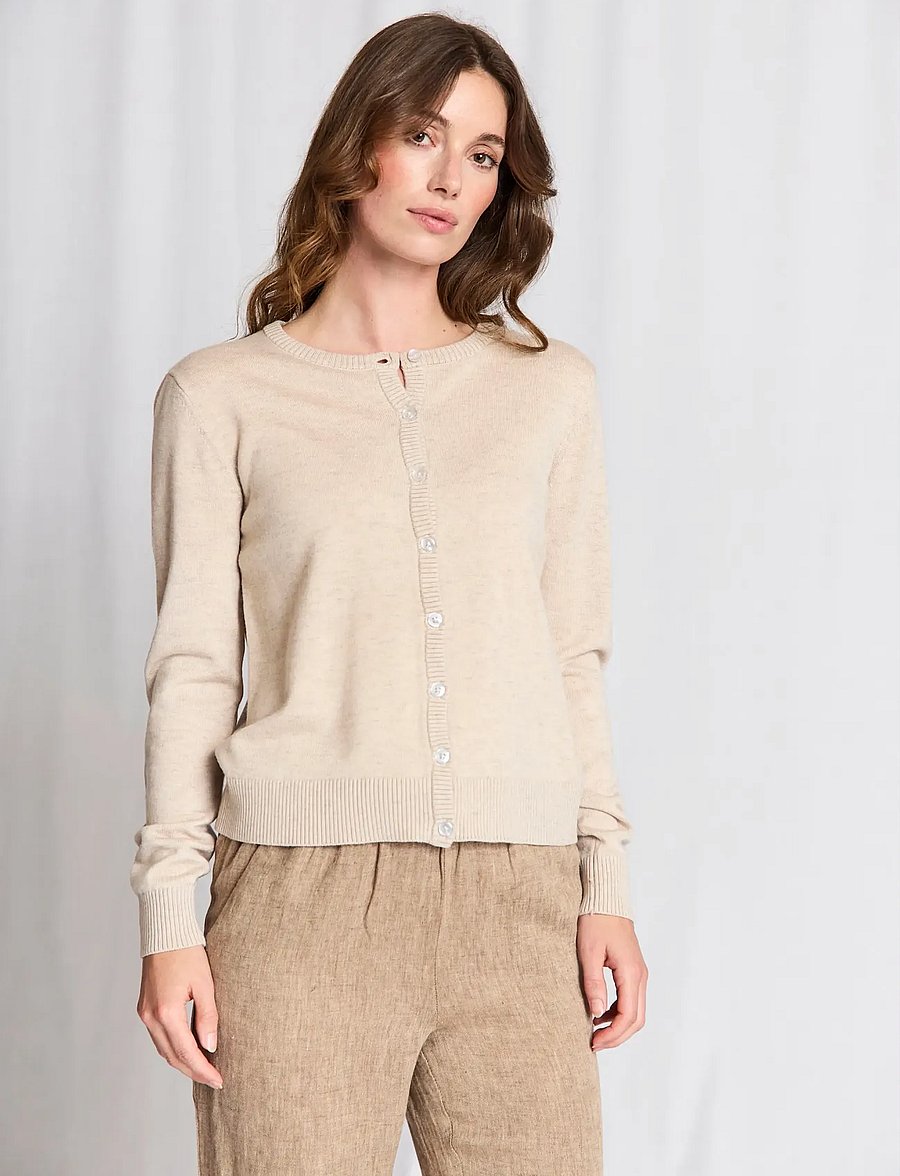 Bruun & Stengade - BS Dona Regular Fit Knitwear - kardiganid - light brown - 0