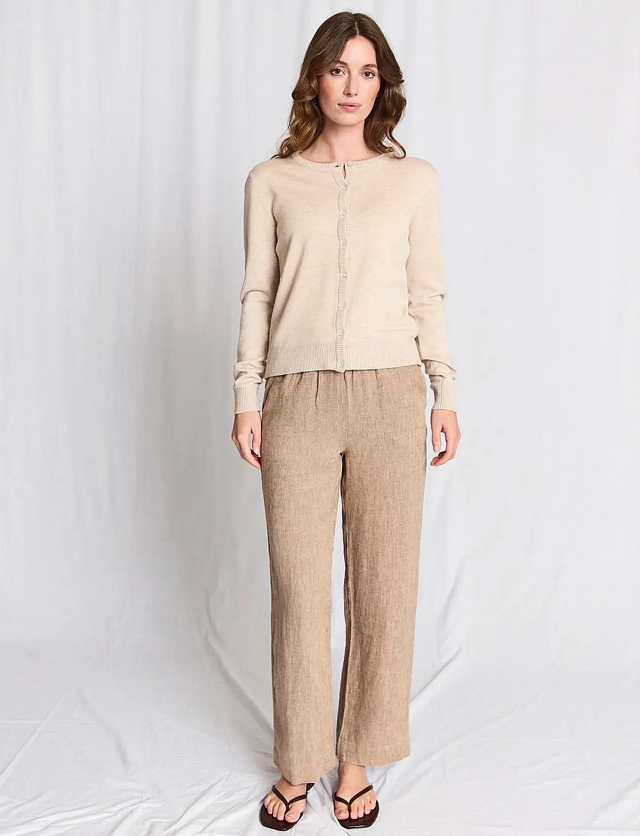 Bruun & Stengade - BS Dona Regular Fit Knitwear - kardiganid - light brown - 3