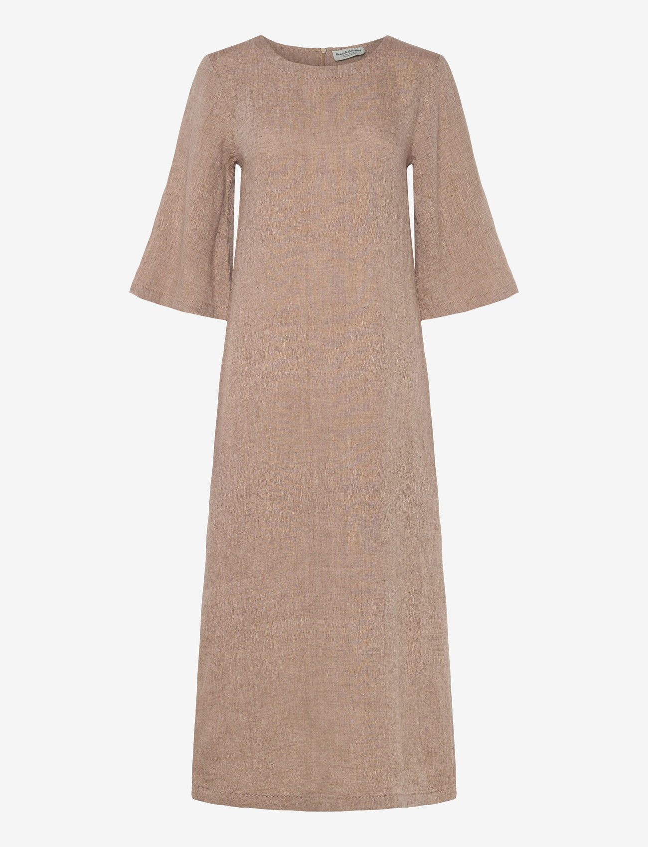 Bruun & Stengade - BS Kairah Regular Fit Dress - t-shirt-kleider - brown - 0