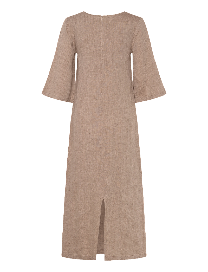 Bruun & Stengade - BS Kairah Regular Fit Dress - t-shirt-kleider - brown - 1