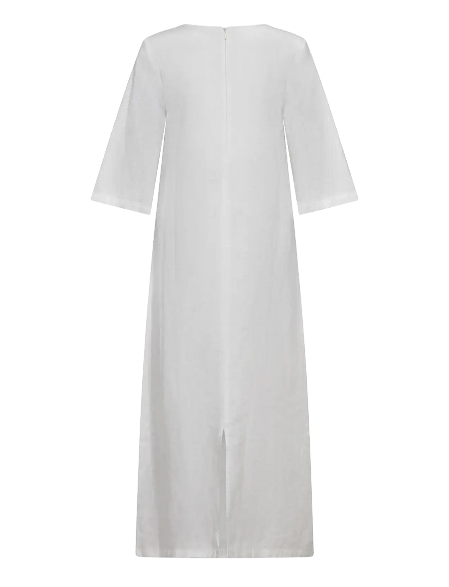 Bruun & Stengade - BS Kairah Regular Fit Dress - t-shirt-kleider - white - 2