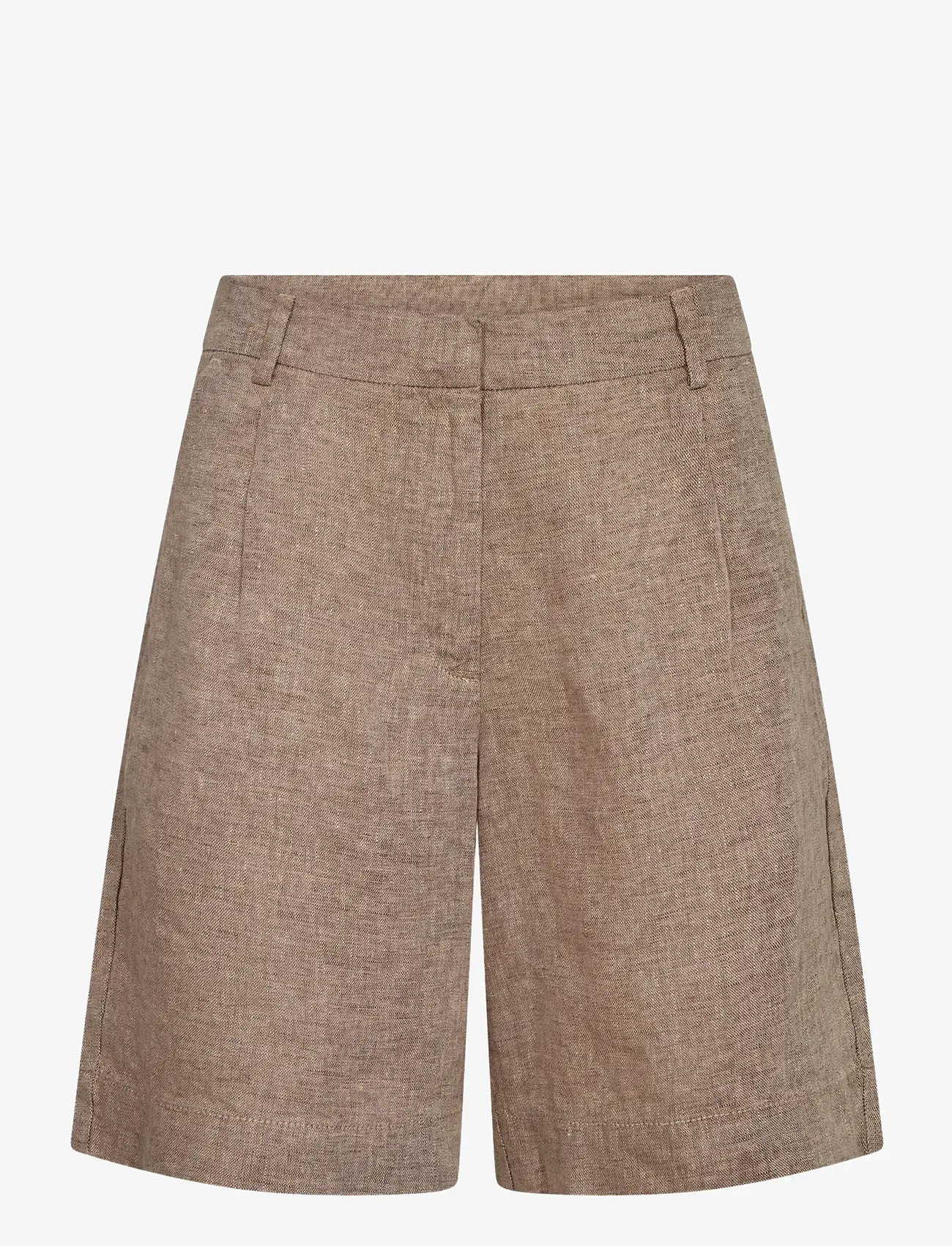 Bruun & Stengade - BS Kricia Regular Fit Pants - linneshorts - brown - 1