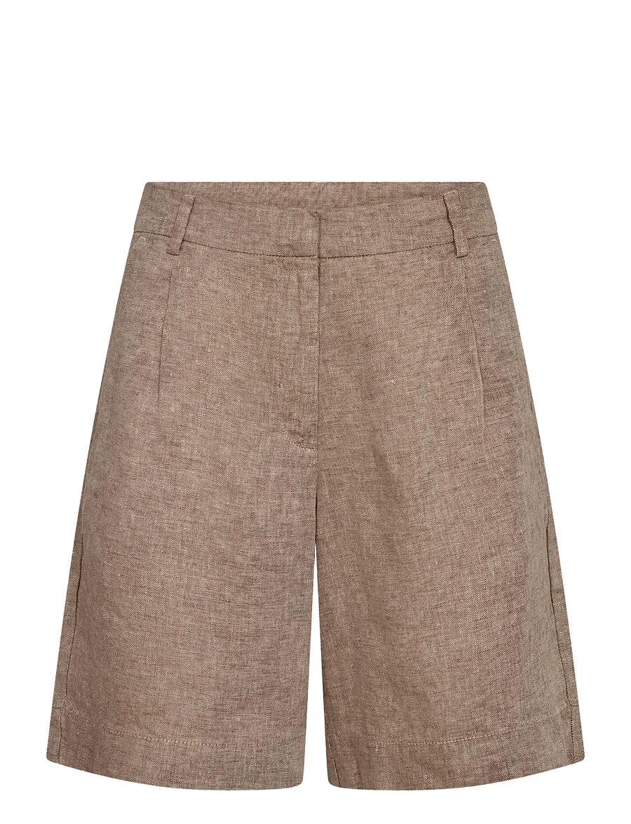 Bruun & Stengade - BS Kricia Regular Fit Pants - leinen-shorts - brown - 1