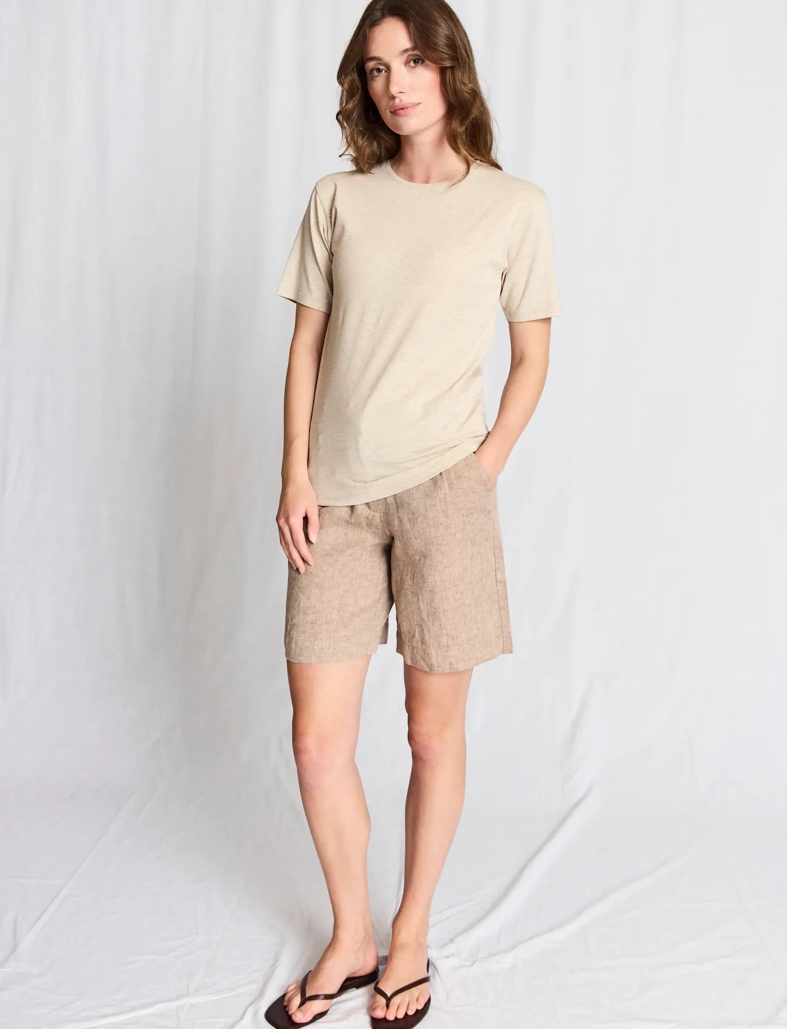 Bruun & Stengade - BS Kricia Regular Fit Pants - bermudashorts - brown - 5