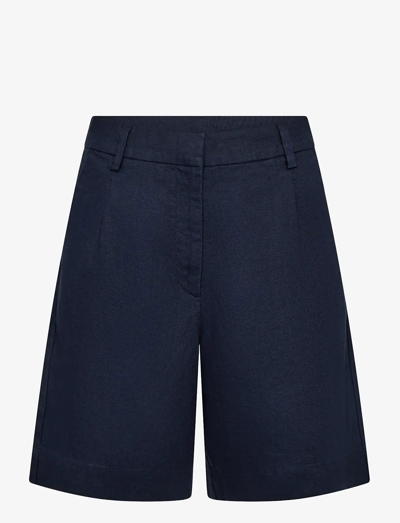Bruun & Stengade - BS Kricia Regular Fit Pants - hørshorts - navy - 1