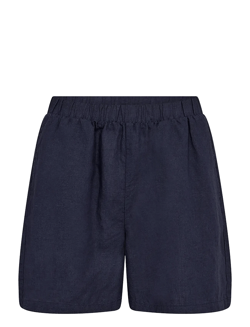 Bruun & Stengade - BS Oriana Regular Fit Shorts - linen shorts - navy - 2