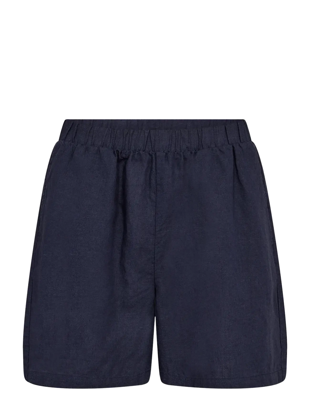 Bruun & Stengade - BS Oriana Regular Fit Shorts - linased lühikesed püksid - navy - 2