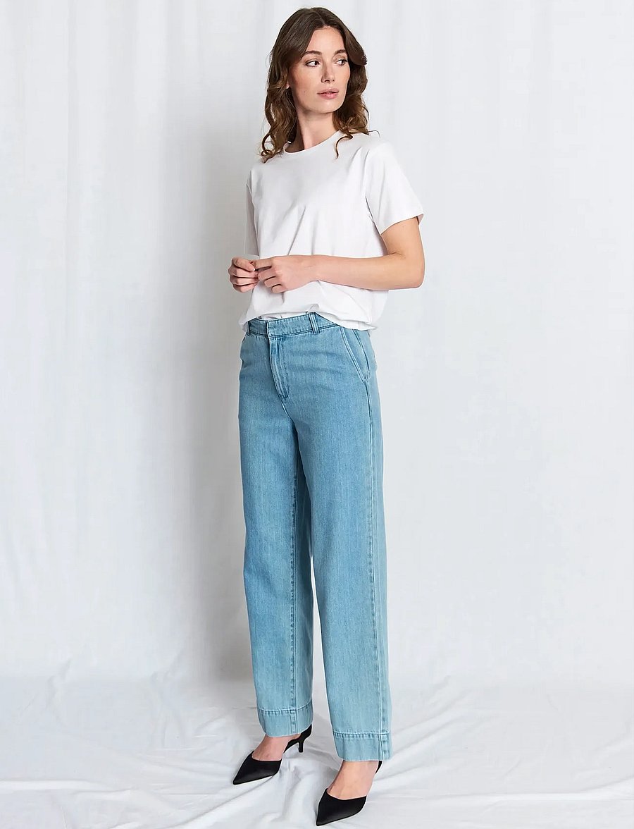 Bruun & Stengade - BS Coco Regular Fit Pants - gerade jeans - light blue - 5