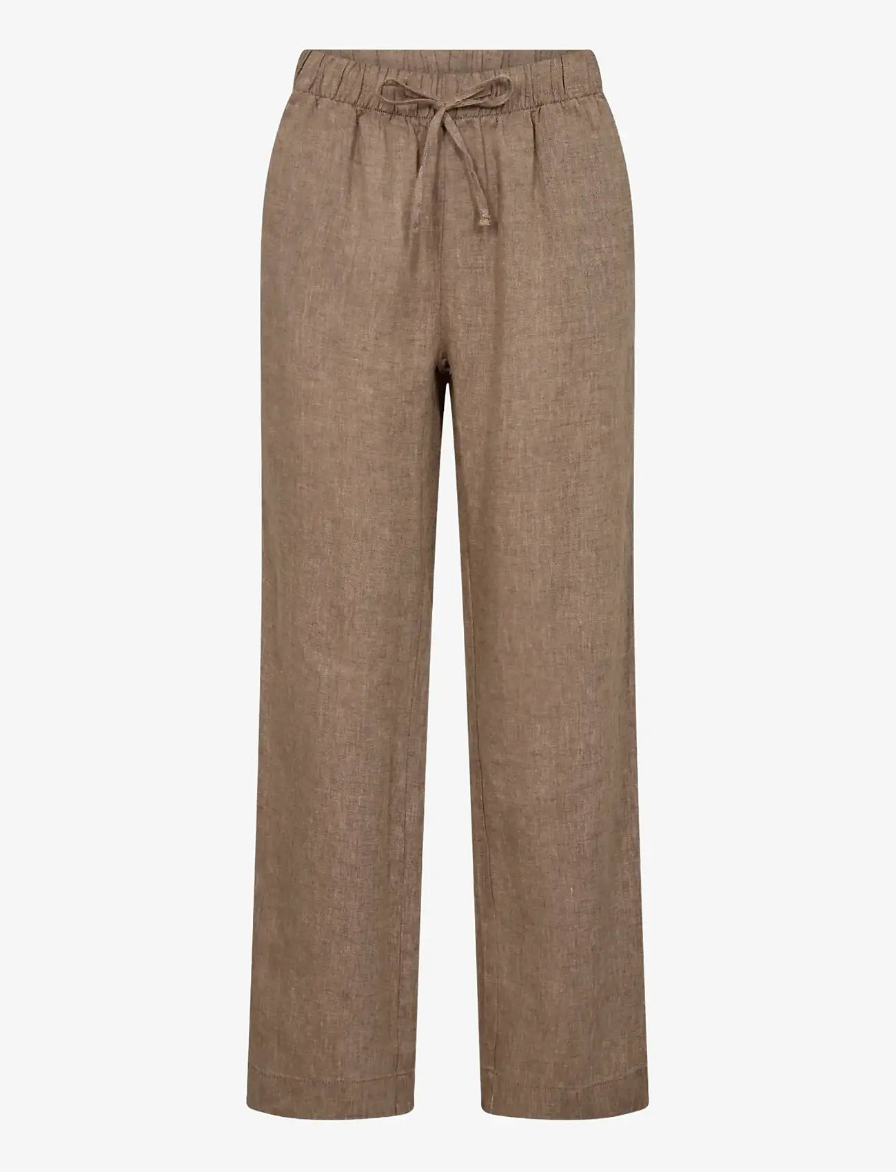 Bruun & Stengade - BS Betty Pants - hørbukser - brown - 1