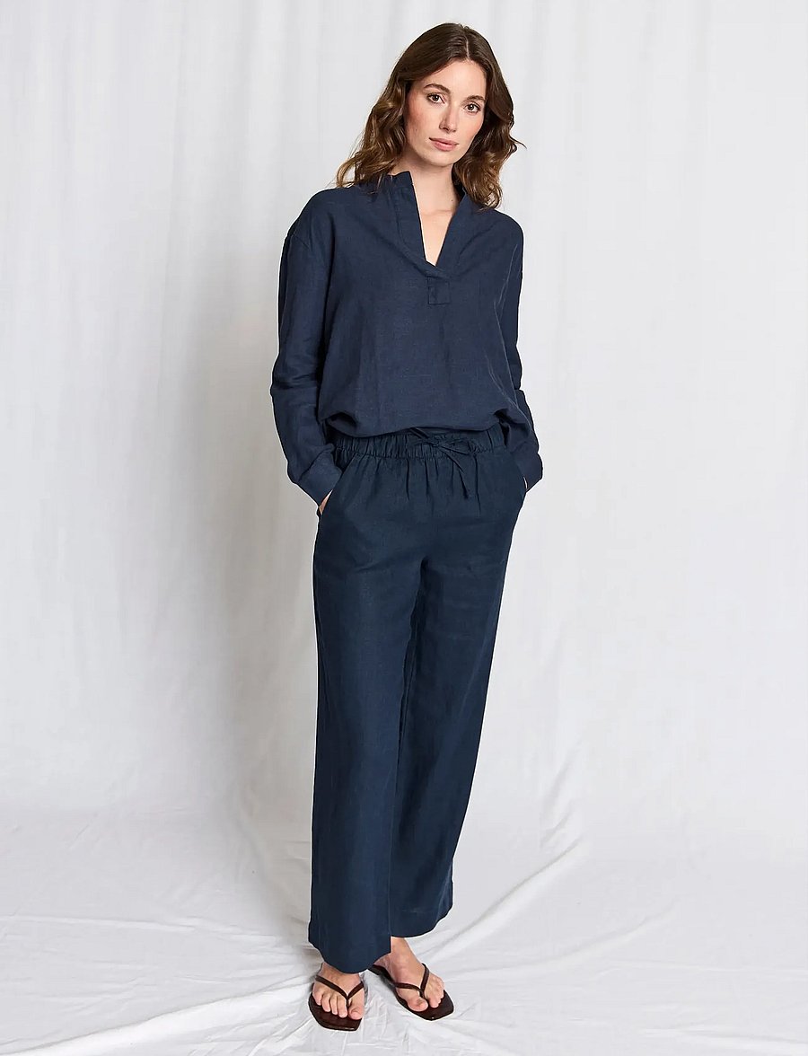 Bruun & Stengade - BS Betty Pants - leinenhosen - navy - 5