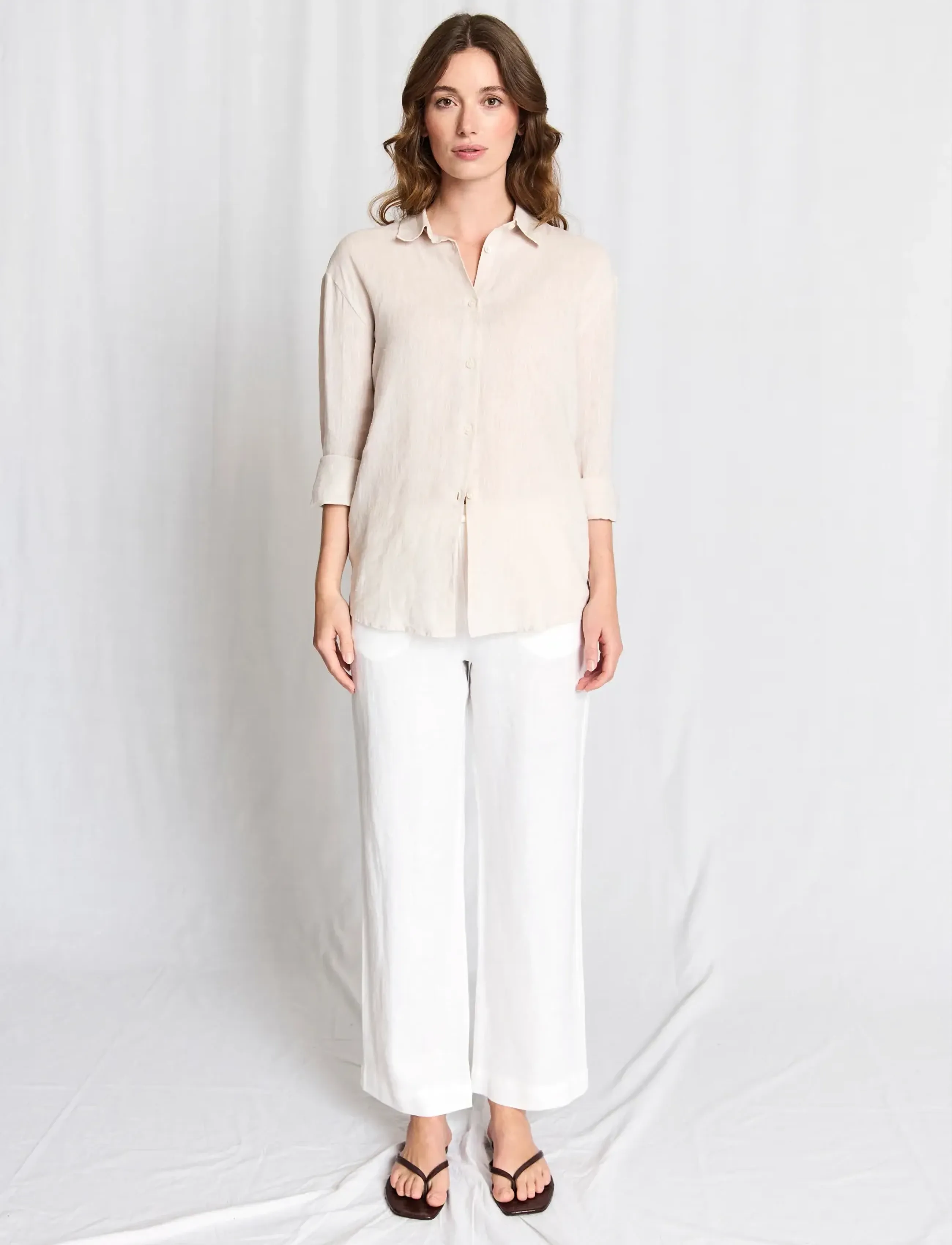Bruun & Stengade BS Betty Pants - Transitional Layering - WHITE / white