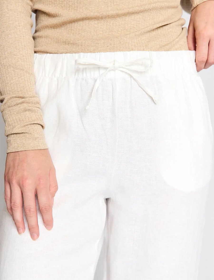 Bruun & Stengade - BS Betty Pants - leinenhosen - white - 3