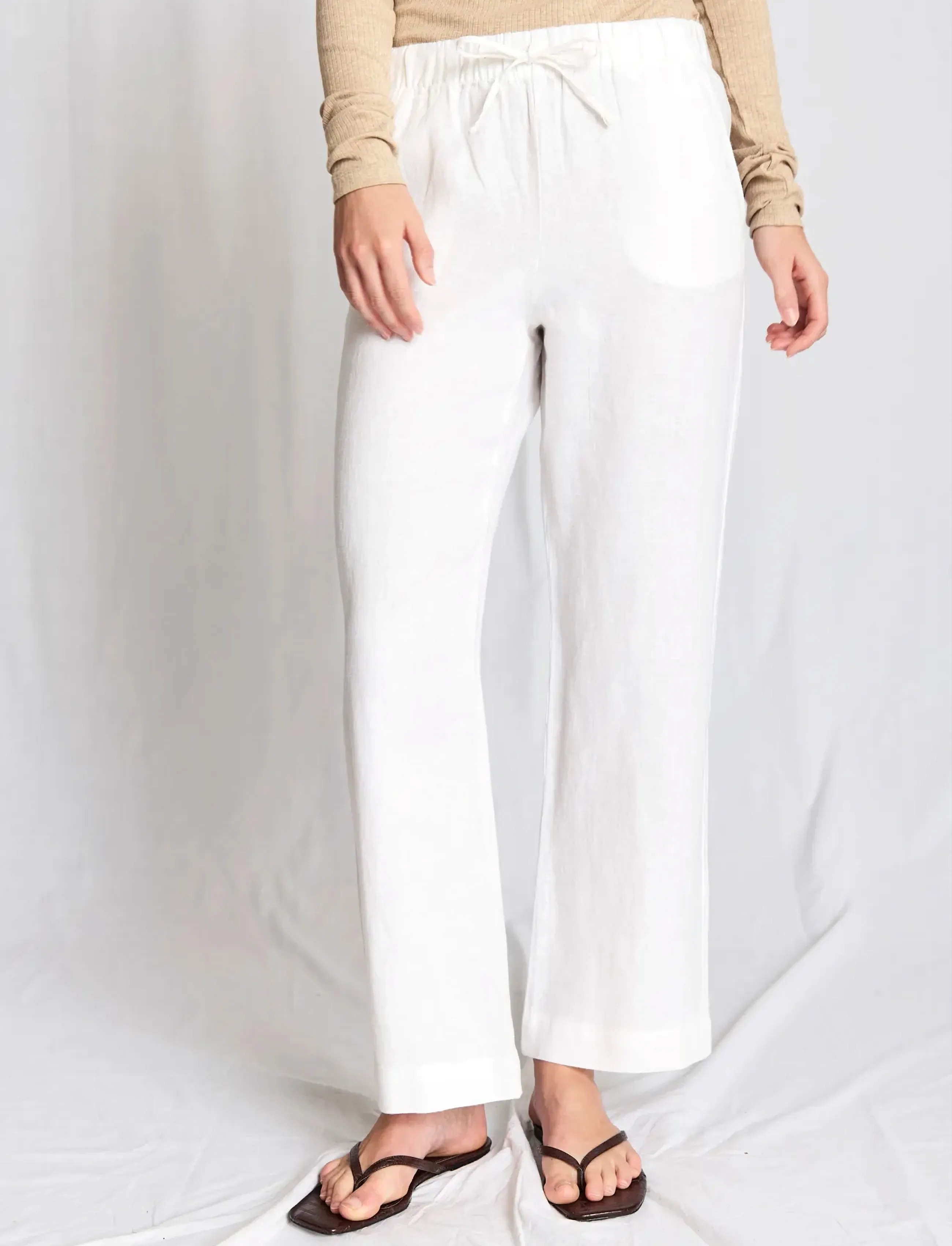 Bruun & Stengade - BS Betty Pants - linen trousers - white - 5