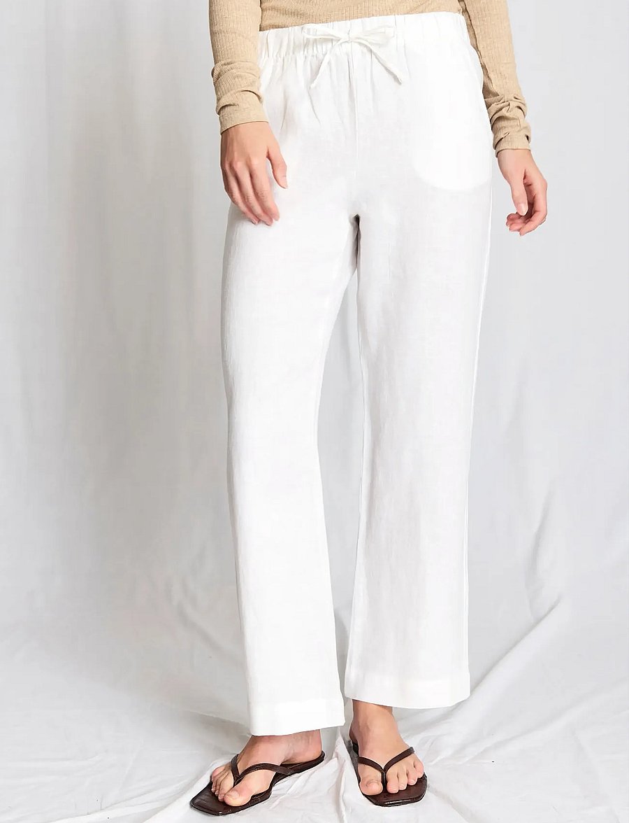 Bruun & Stengade - BS Betty Pants - leinenhosen - white - 5