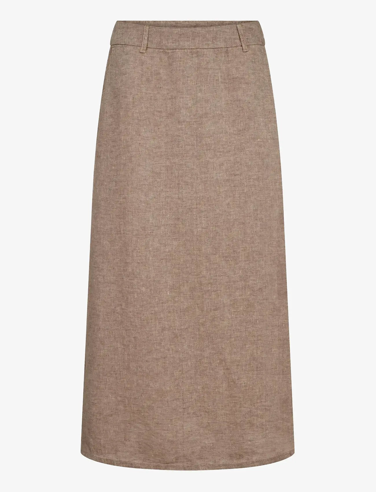 Bruun & Stengade - BS Jolanda Regular Fit Skirt - maksiseelikud - brown - 1