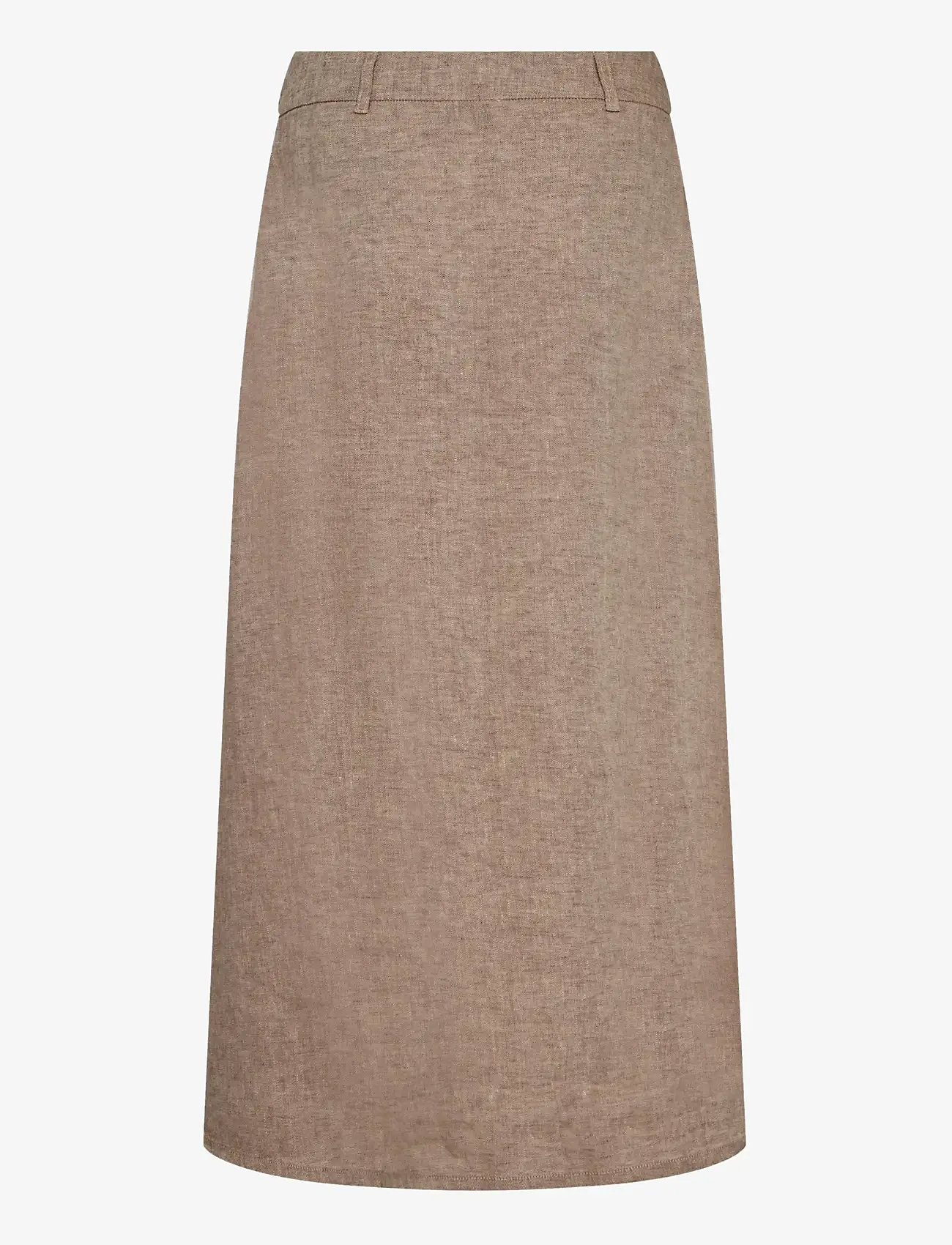 Bruun & Stengade - BS Jolanda Regular Fit Skirt - maksiseelikud - brown - 2