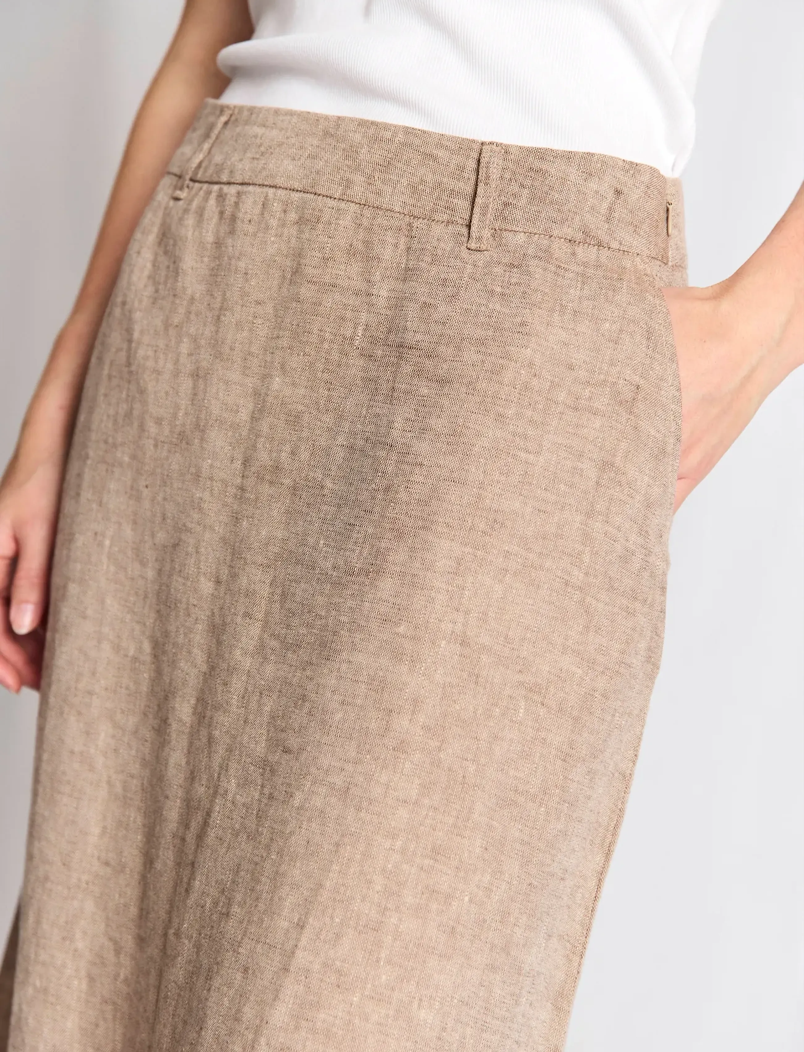 Bruun & Stengade - BS Jolanda Regular Fit Skirt - maxi röcke - brown - 3