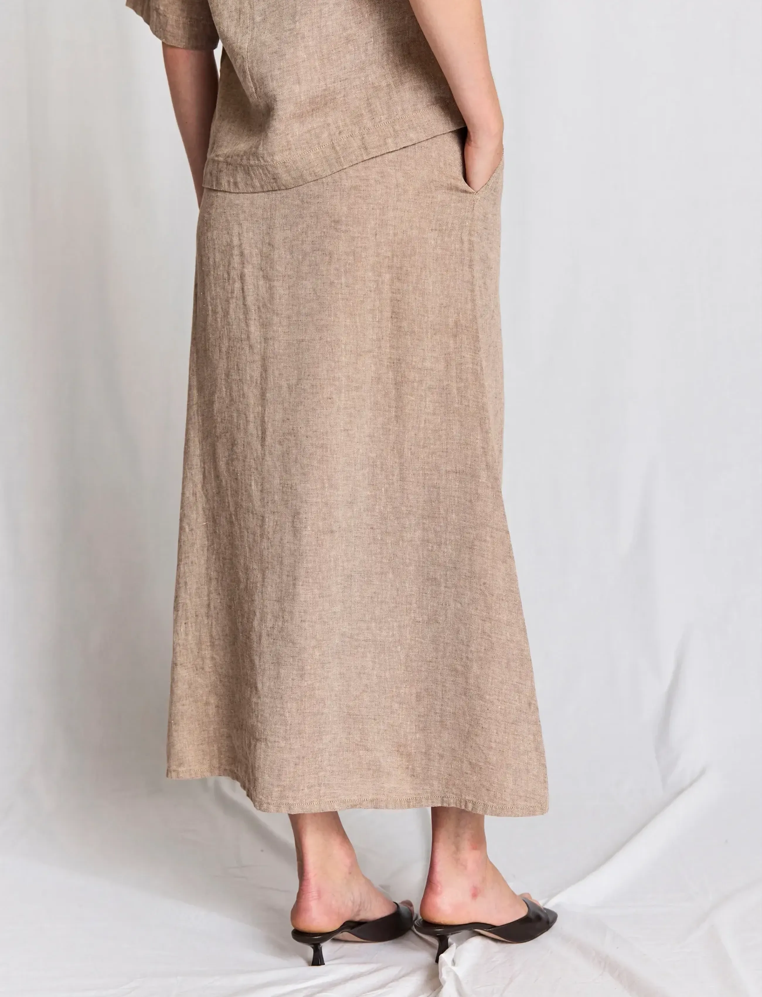 Bruun & Stengade - BS Jolanda Regular Fit Skirt - maxi röcke - brown - 4