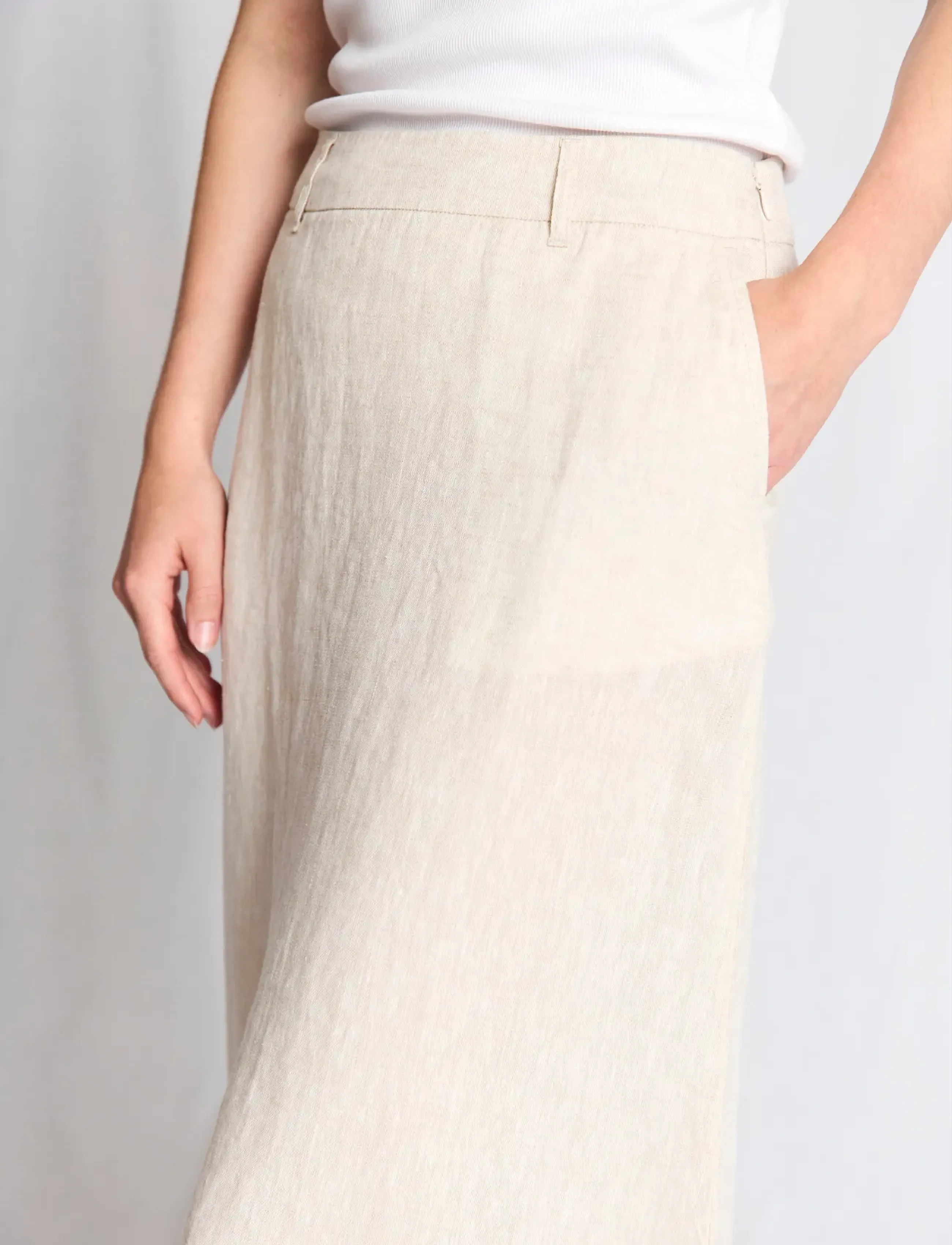 Bruun & Stengade - BS Jolanda Regular Fit Skirt - maxi nederdele - sand - 4