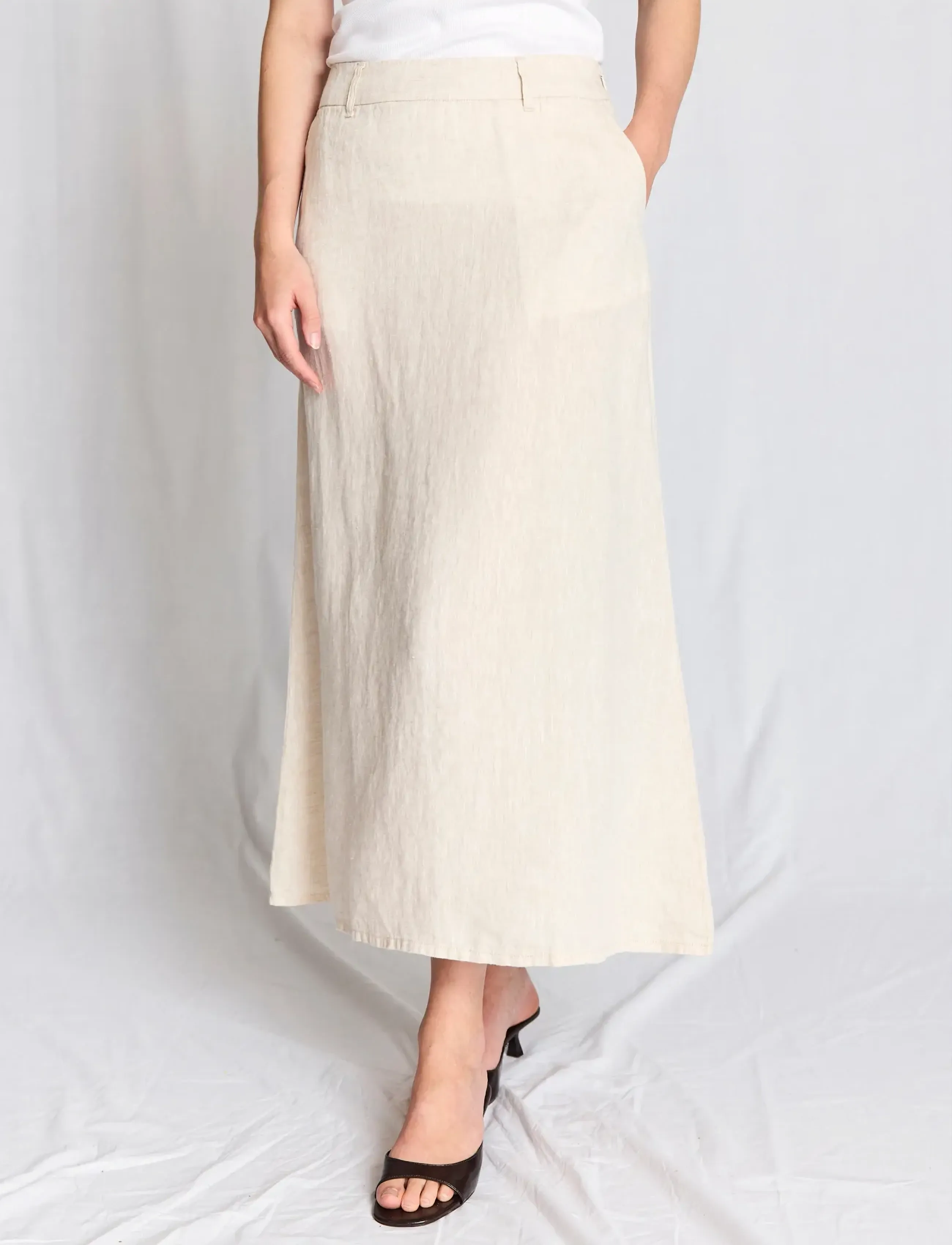 Bruun & Stengade - BS Jolanda Regular Fit Skirt - maxi nederdele - sand - 5