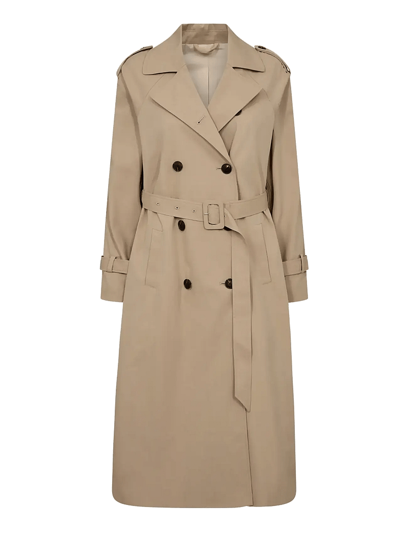 Bruun & Stengade - BS Benenike Coat - trenchcoats - beige - 1