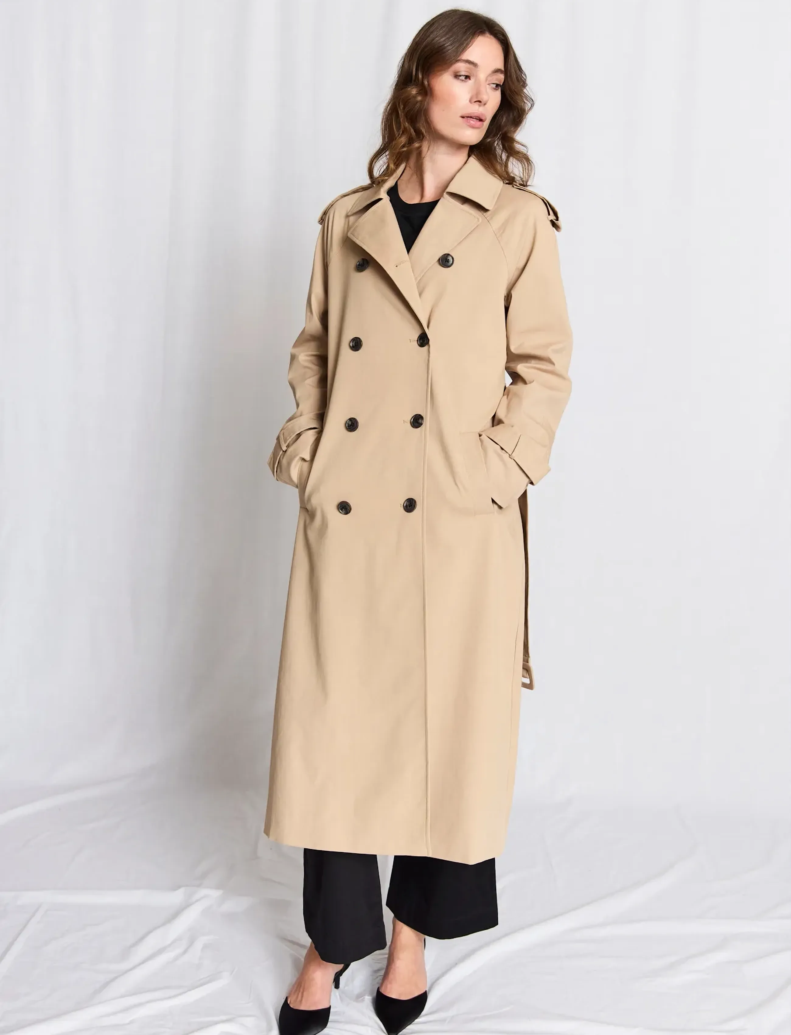 Bruun & Stengade - BS Benenike Coat - trenchcoats - beige - 4