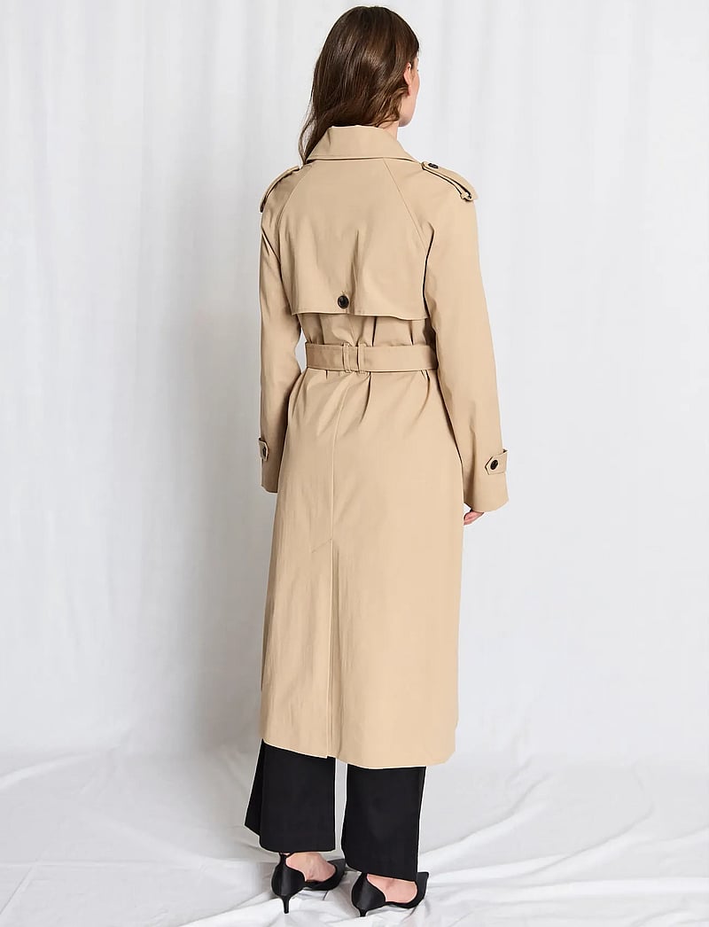 Bruun & Stengade - BS Benenike Coat - trenchcoats - beige - 5