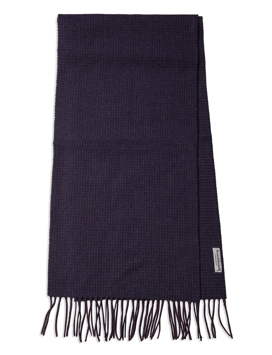 Bruun & Stengade - BS Tupou Scarf - winterschals - bordeaux - 1
