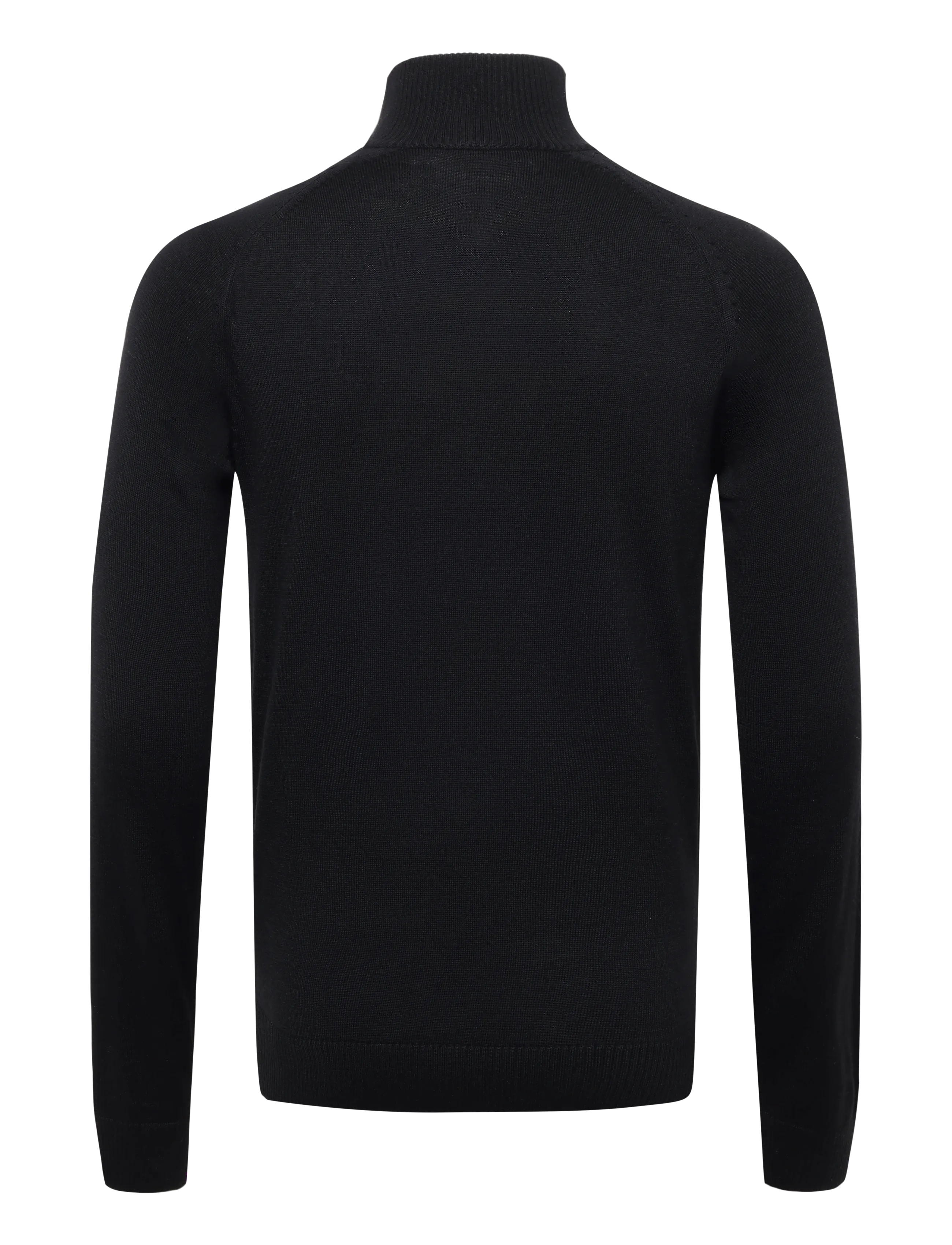 Bruun & Stengade - BS Pelle Regular Fit Knitwear - pullover mit halbem reißverschluss - black - 1