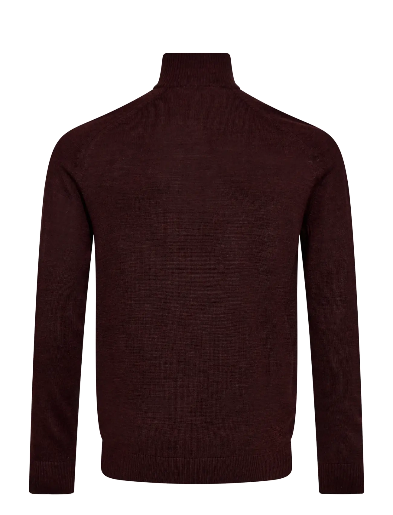 Bruun & Stengade - BS Pelle Regular Fit Knitwear - pullover mit halbem reißverschluss - bordeaux - 1