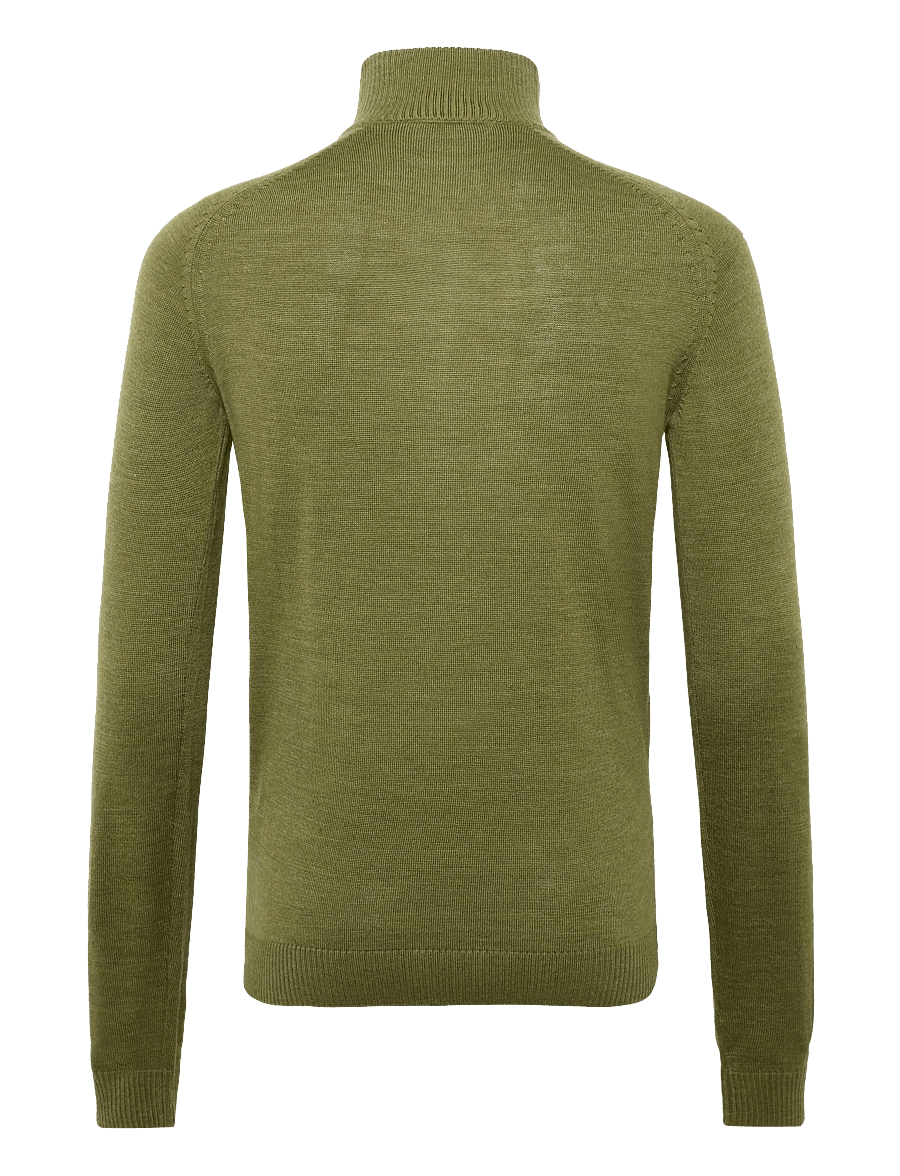Bruun & Stengade - BS Pelle Regular Fit Knitwear - halfzip strik - bright green - 2