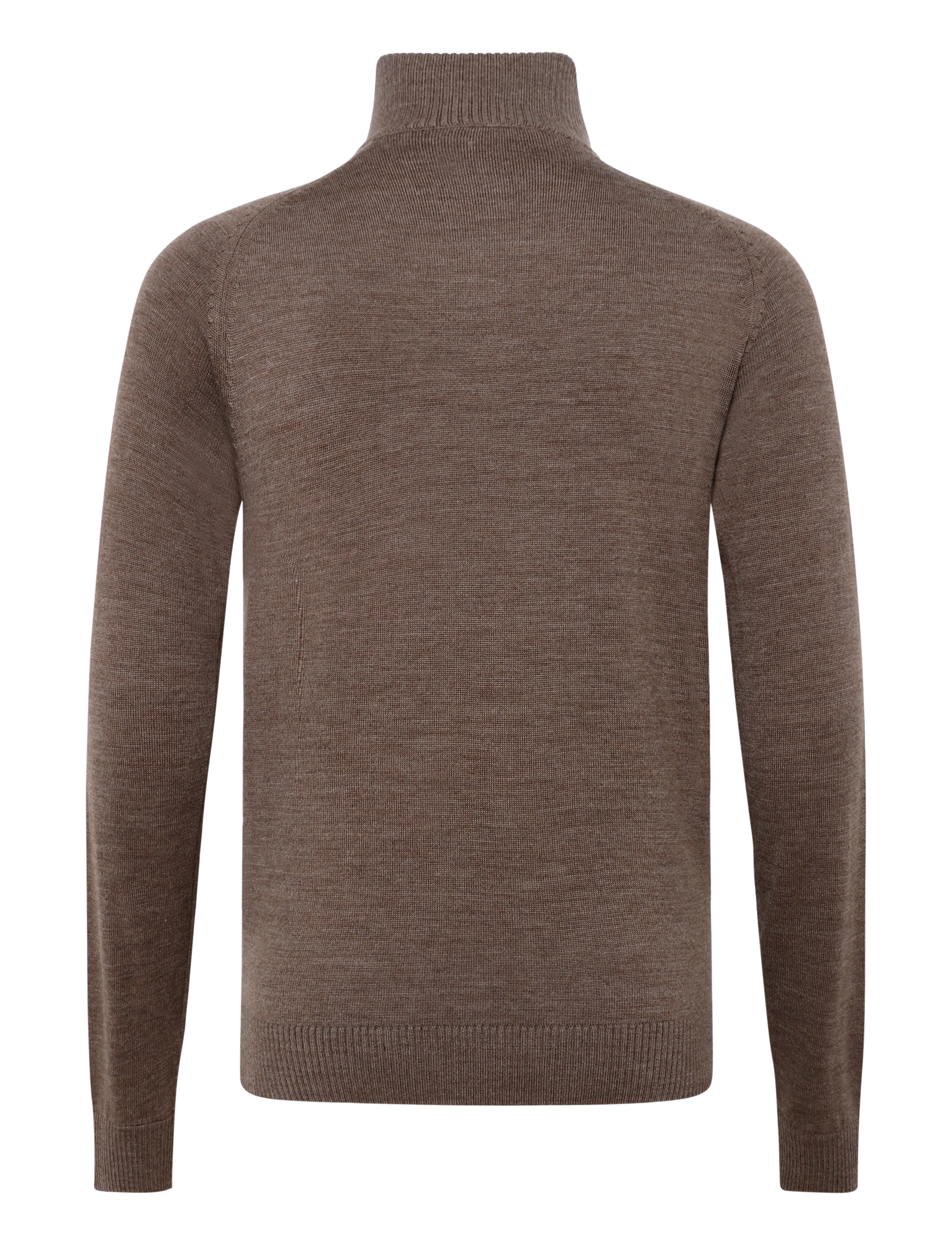 Bruun & Stengade - BS Pelle Regular Fit Knitwear - pullover mit halbem reißverschluss - brown - 2