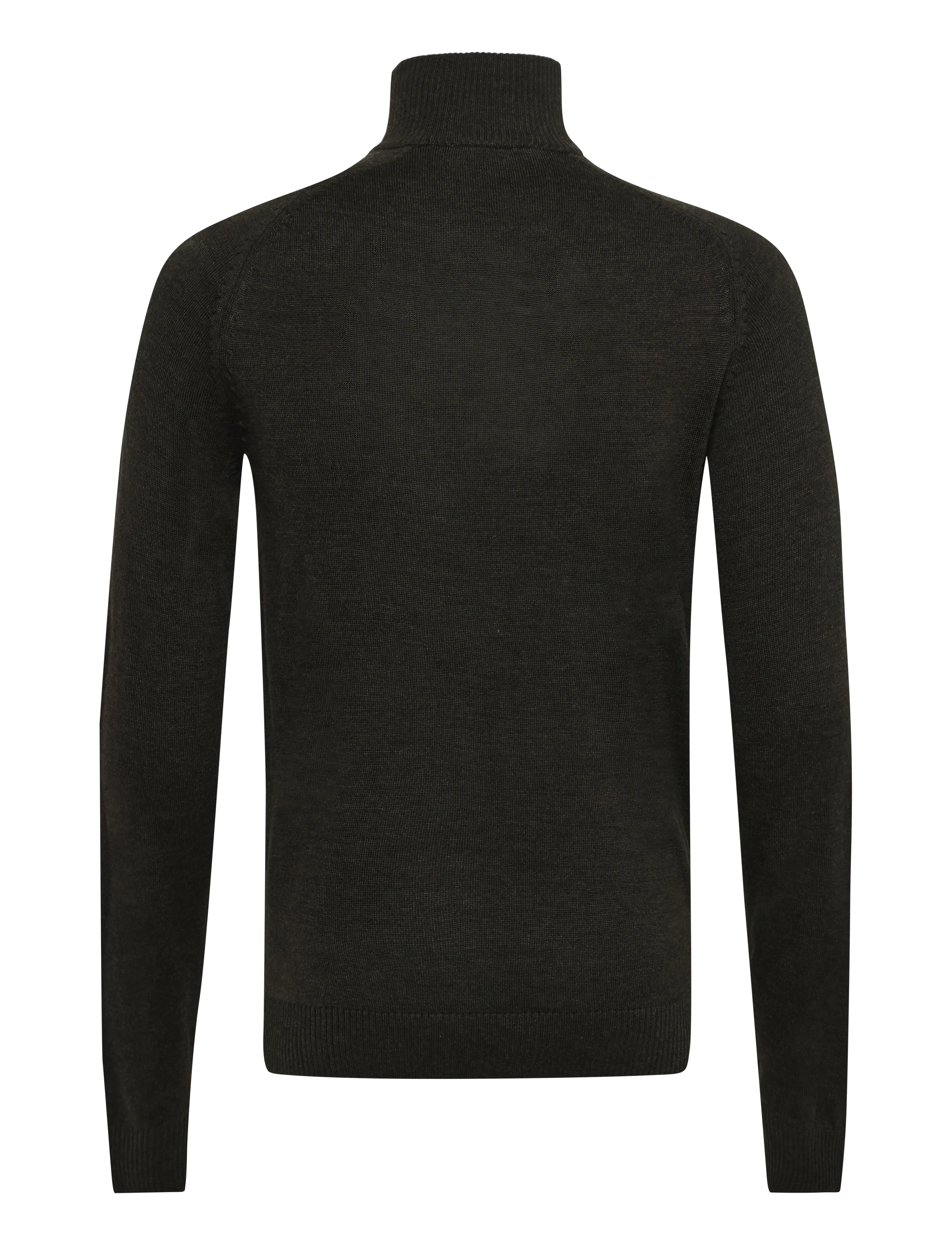 Bruun & Stengade - BS Pelle Regular Fit Knitwear - pullover mit halbem reißverschluss - green - 1