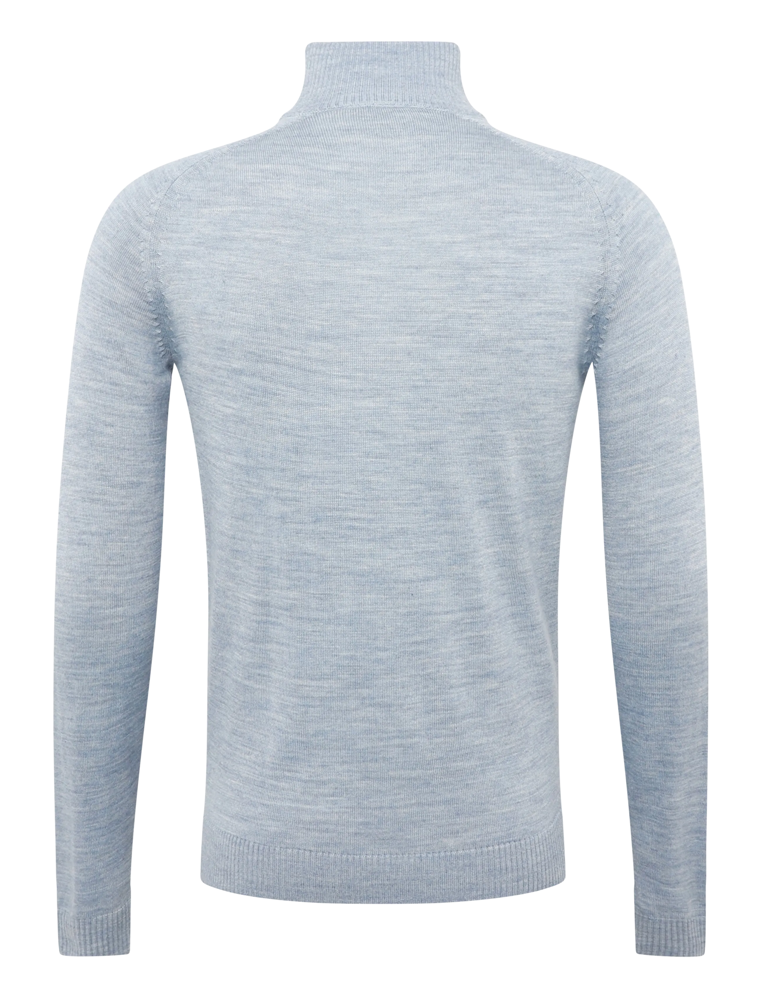 Bruun & Stengade - BS Pelle Regular Fit Knitwear - pullover mit halbem reißverschluss - light blue - 1