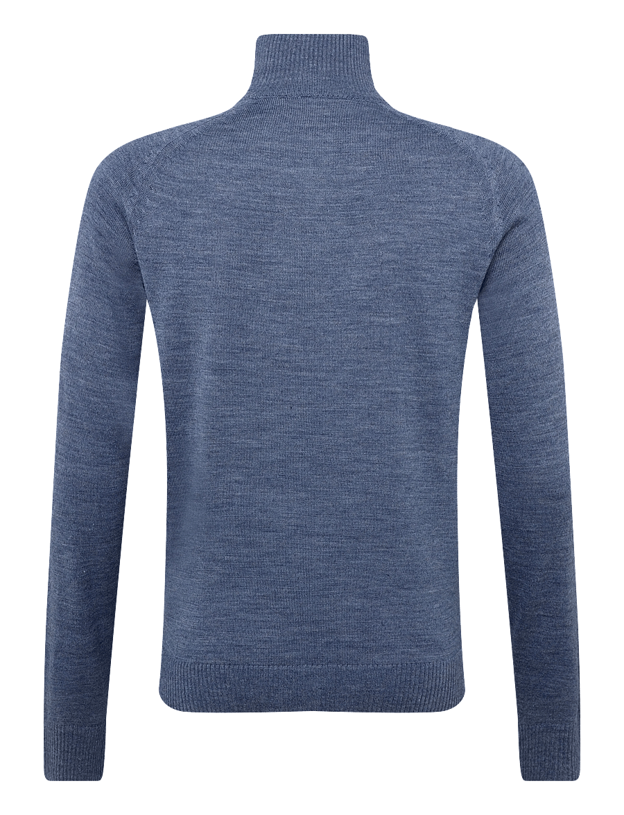 Bruun & Stengade - BS Pelle Regular Fit Knitwear - pulls demi-zippés - ocean - 1