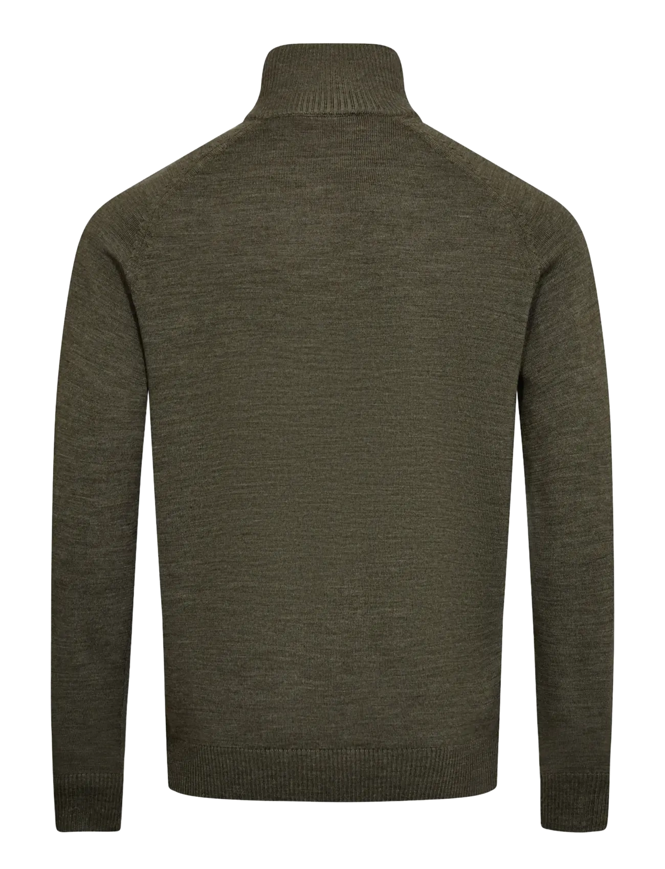 Bruun & Stengade - BS Pelle Regular Fit Knitwear - pullover mit halbem reißverschluss - olive - 1
