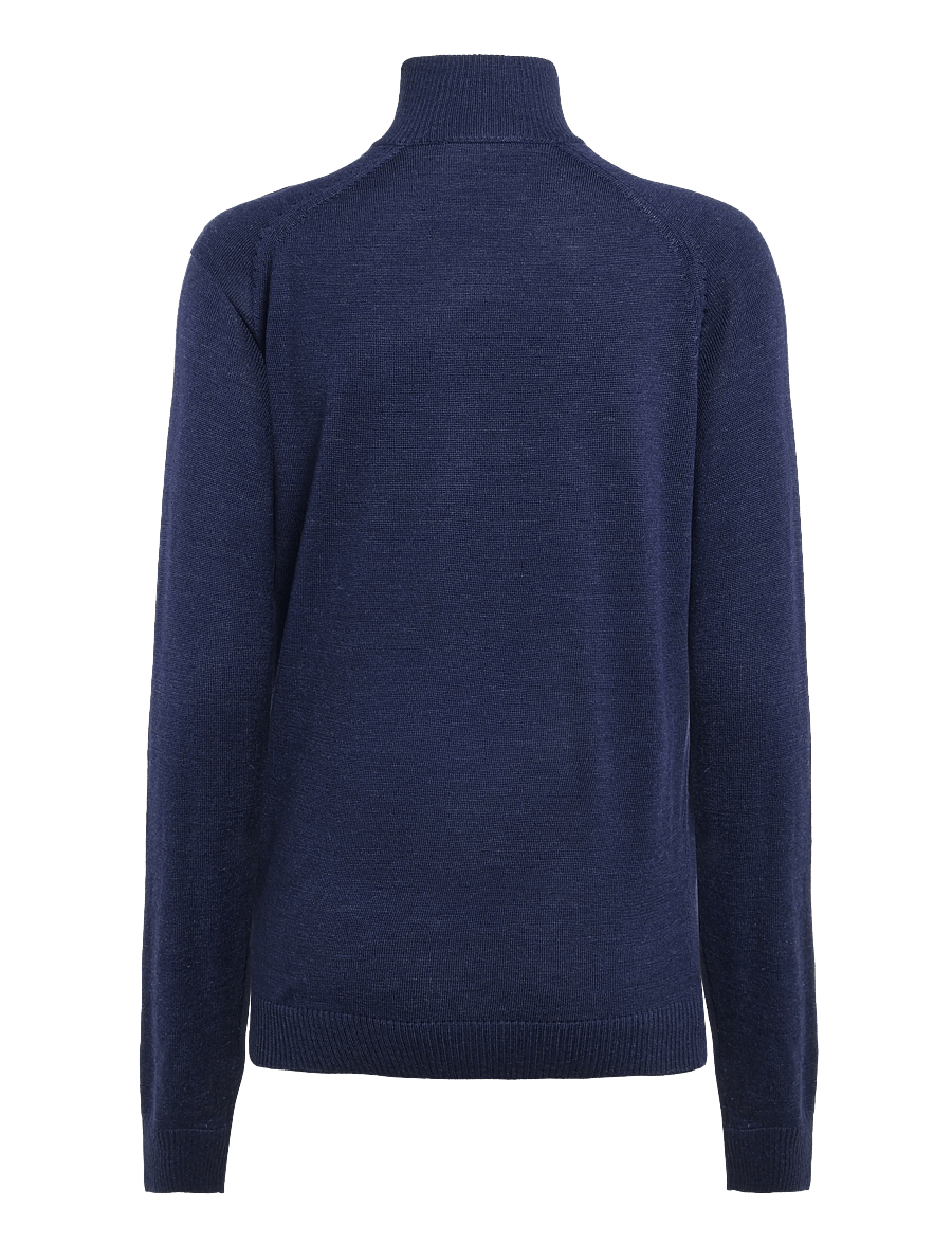 Bruun & Stengade - BS Pelle Regular Fit Knitwear - pullover mit halbem reißverschluss - thunder - 1