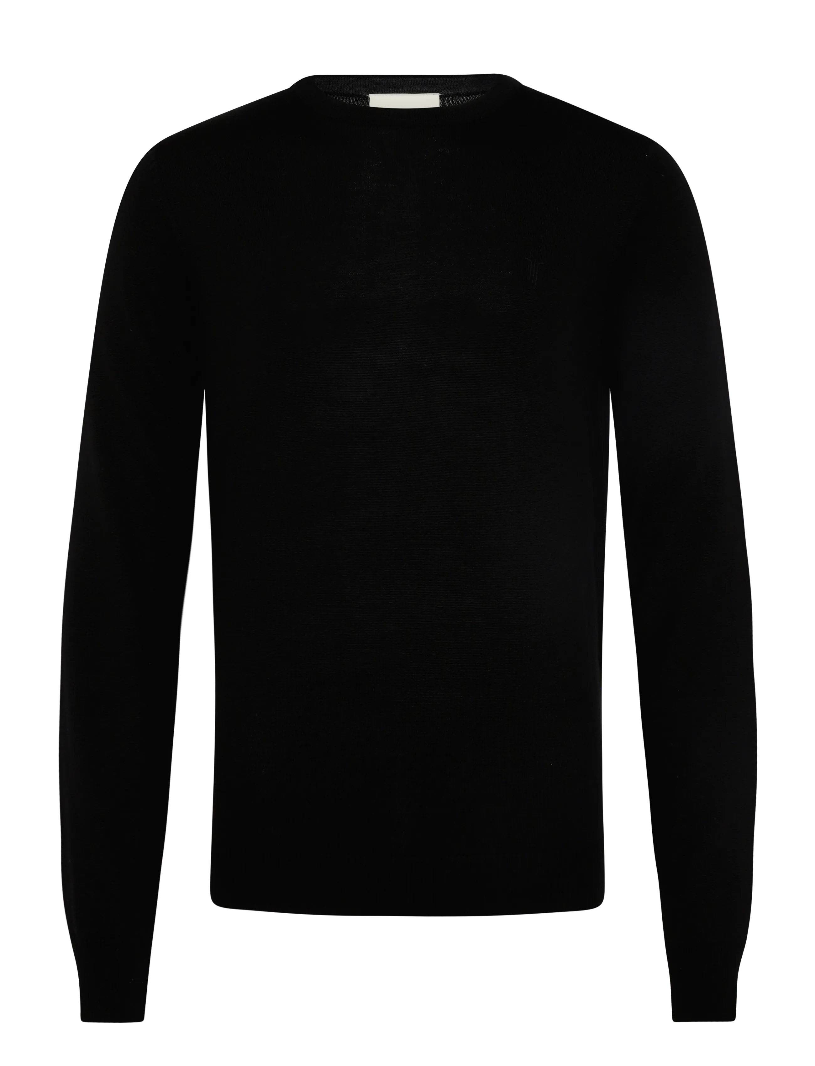 Bruun & Stengade Bs Jupiter Regular Fit Knitwear, S, Schwarz - Round Necks, Männerswear