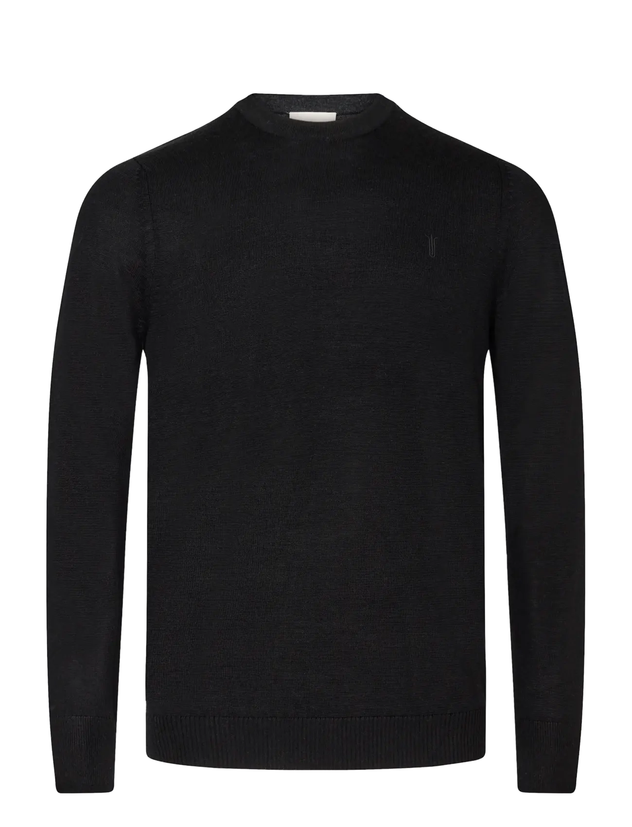 Bruun & Stengade BS Jupiter Regular Fit Knitwear - Rundhals - BLACK / black