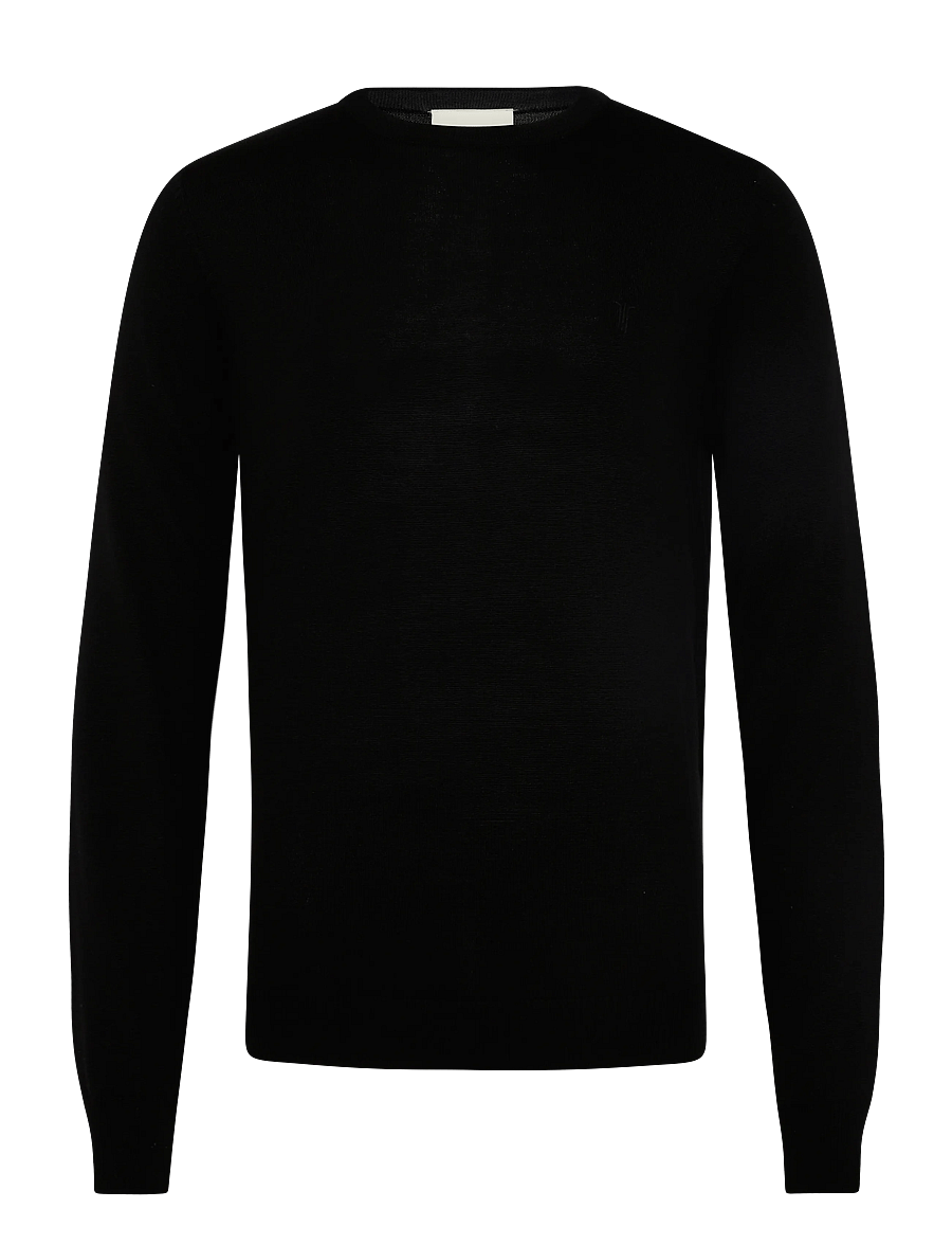 Bruun & Stengade - BS Jupiter Regular Fit Knitwear - round necks - black - 0