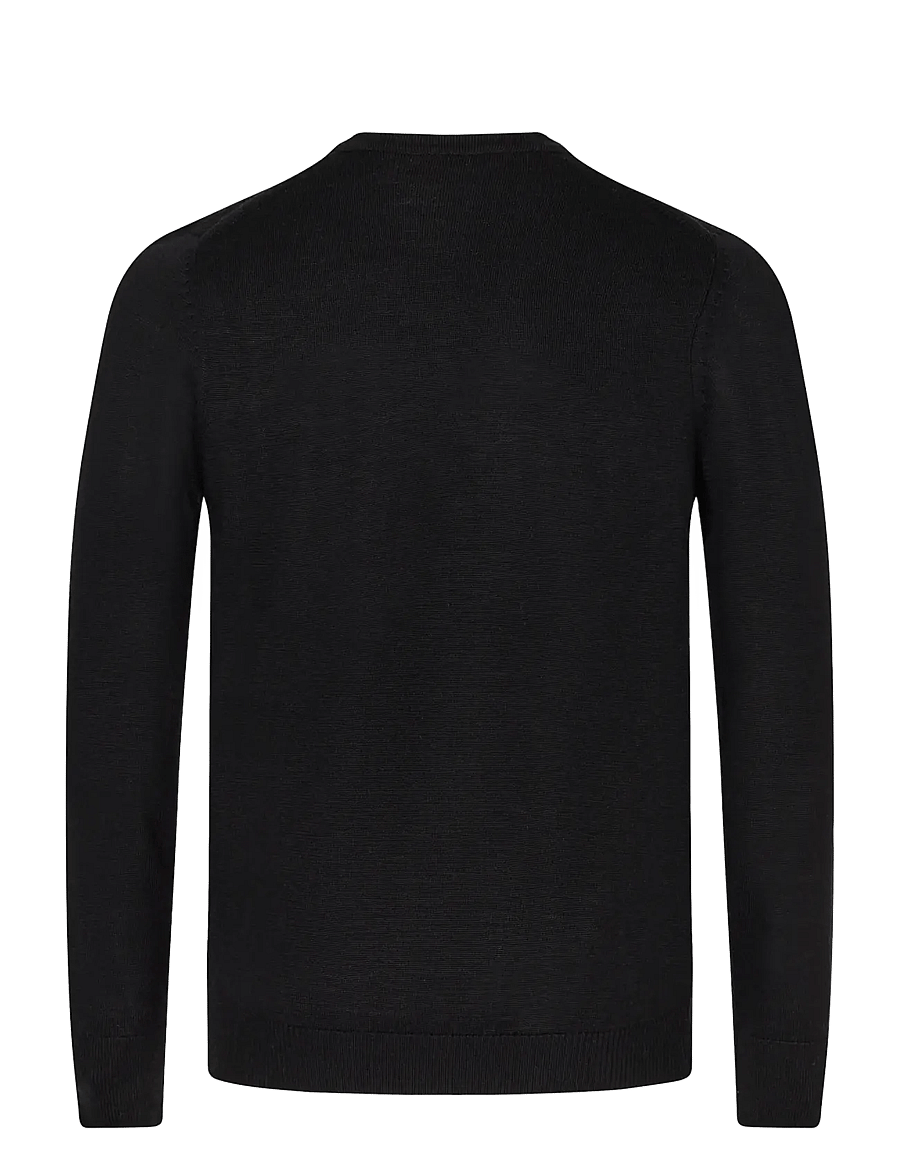 Bruun & Stengade - BS Jupiter Regular Fit Knitwear - rundhalsad - black - 1