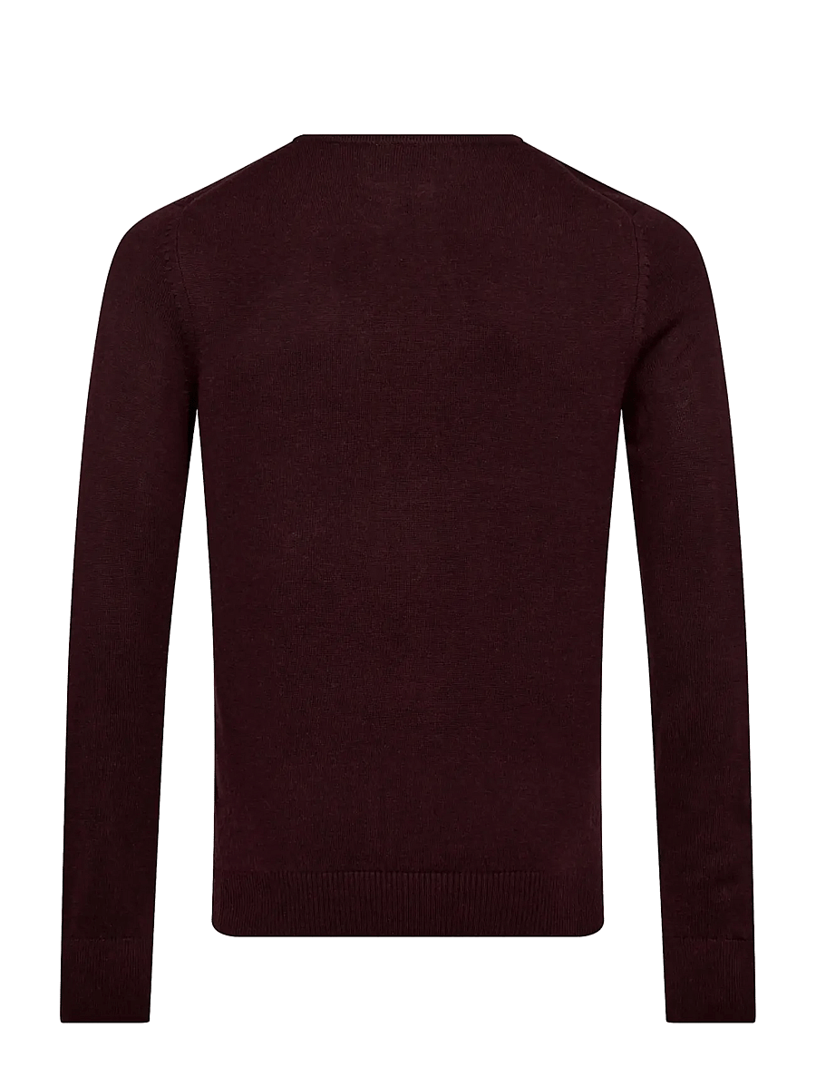 Bruun & Stengade - BS Jupiter Regular Fit Knitwear - rundhalsad - bordeaux - 1