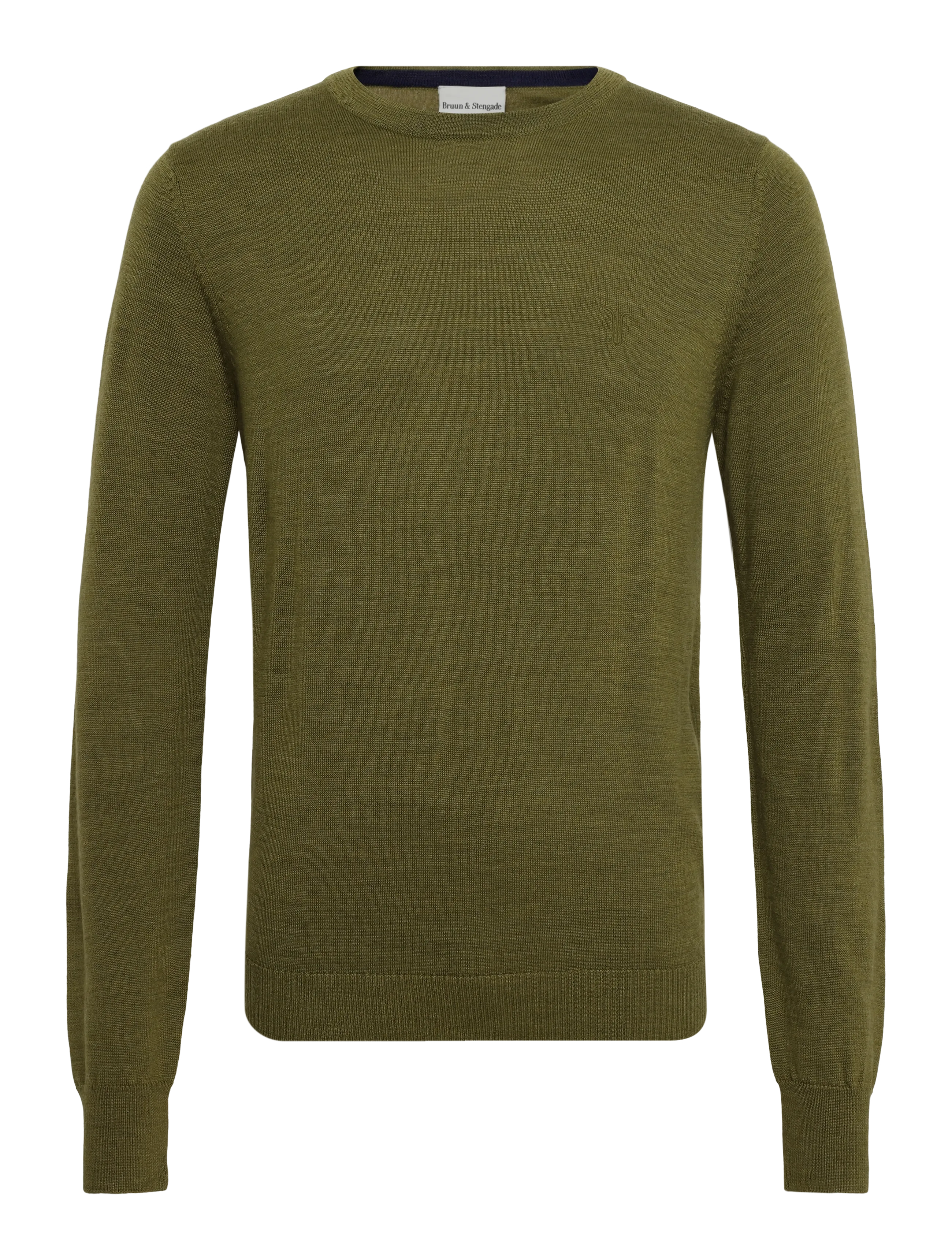 Bruun & Stengade BS Jupiter Regular Fit Knitwear - Strickmode - BRIGHT GREEN / khaki/green